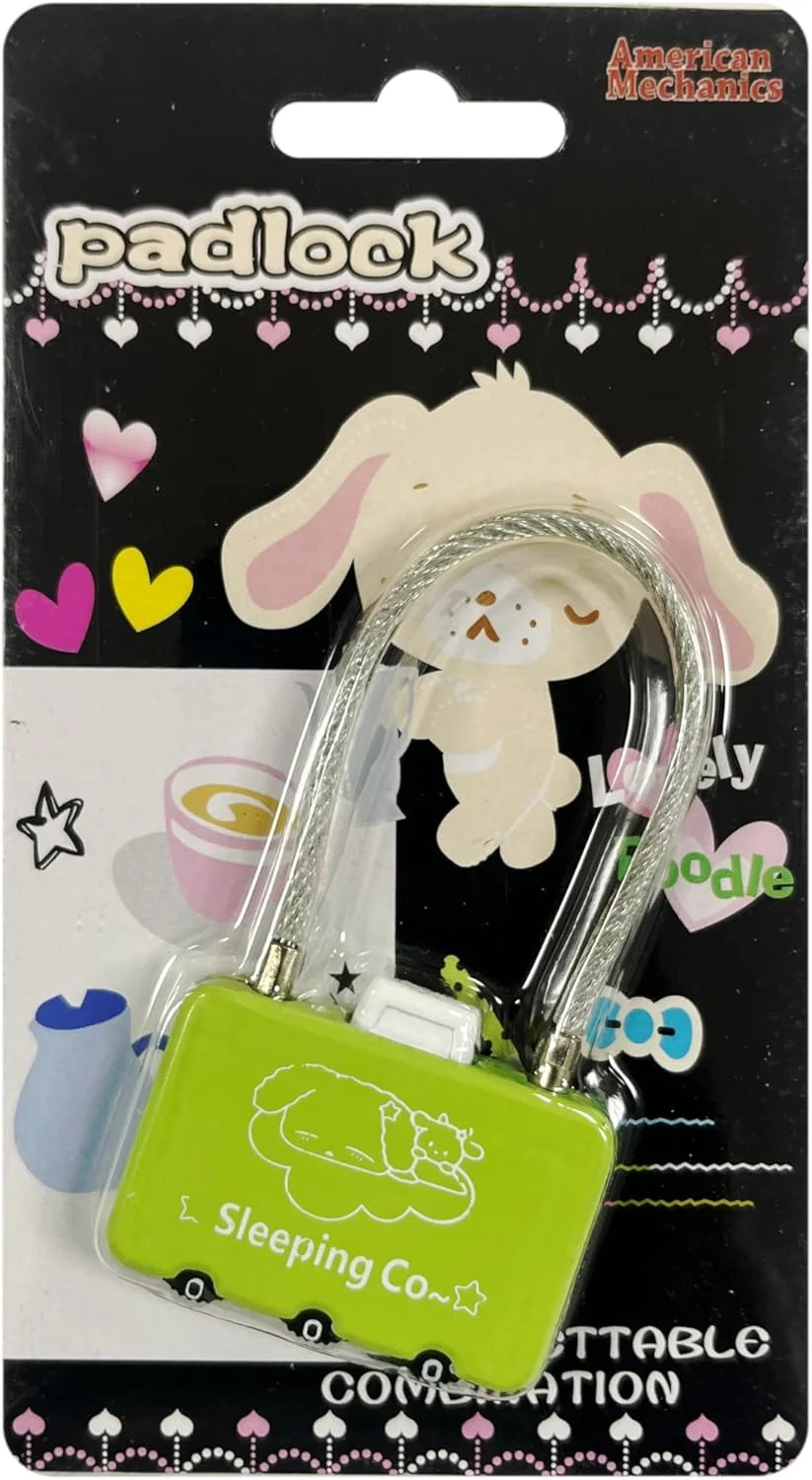 قفل رمزدار آمریکایی مکانیکس مدل 201، سبز