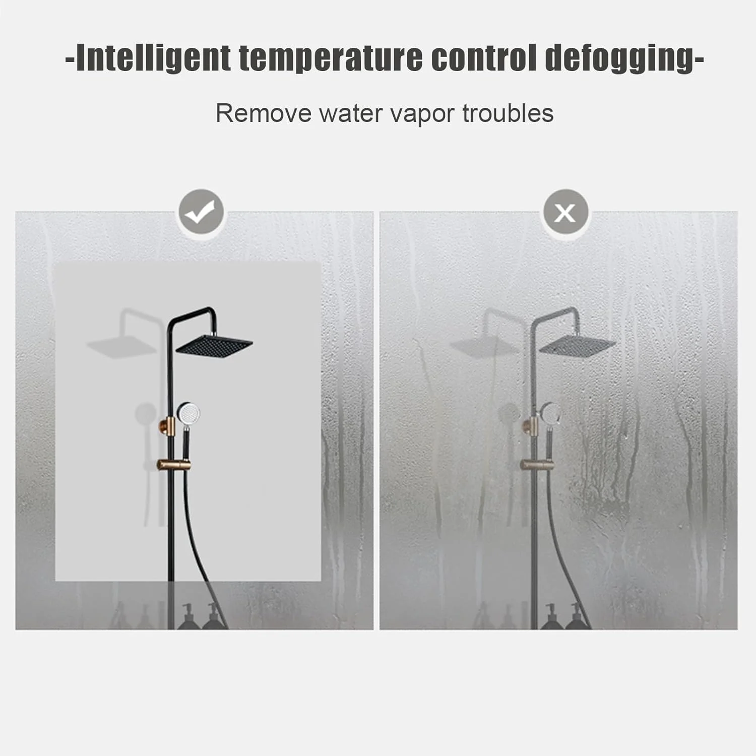 آینه حمام نیم دایره LYXWGRZD، آینه دیواری نامنظم نیمه ماه با عملکرد ضد مه، آینه روشویی حمام LED با نورپردازی 3 رنگ قابل تنظیم، نصب شده روی دیوار (رنگ: L، اندازه: 16x31 اینچ/4