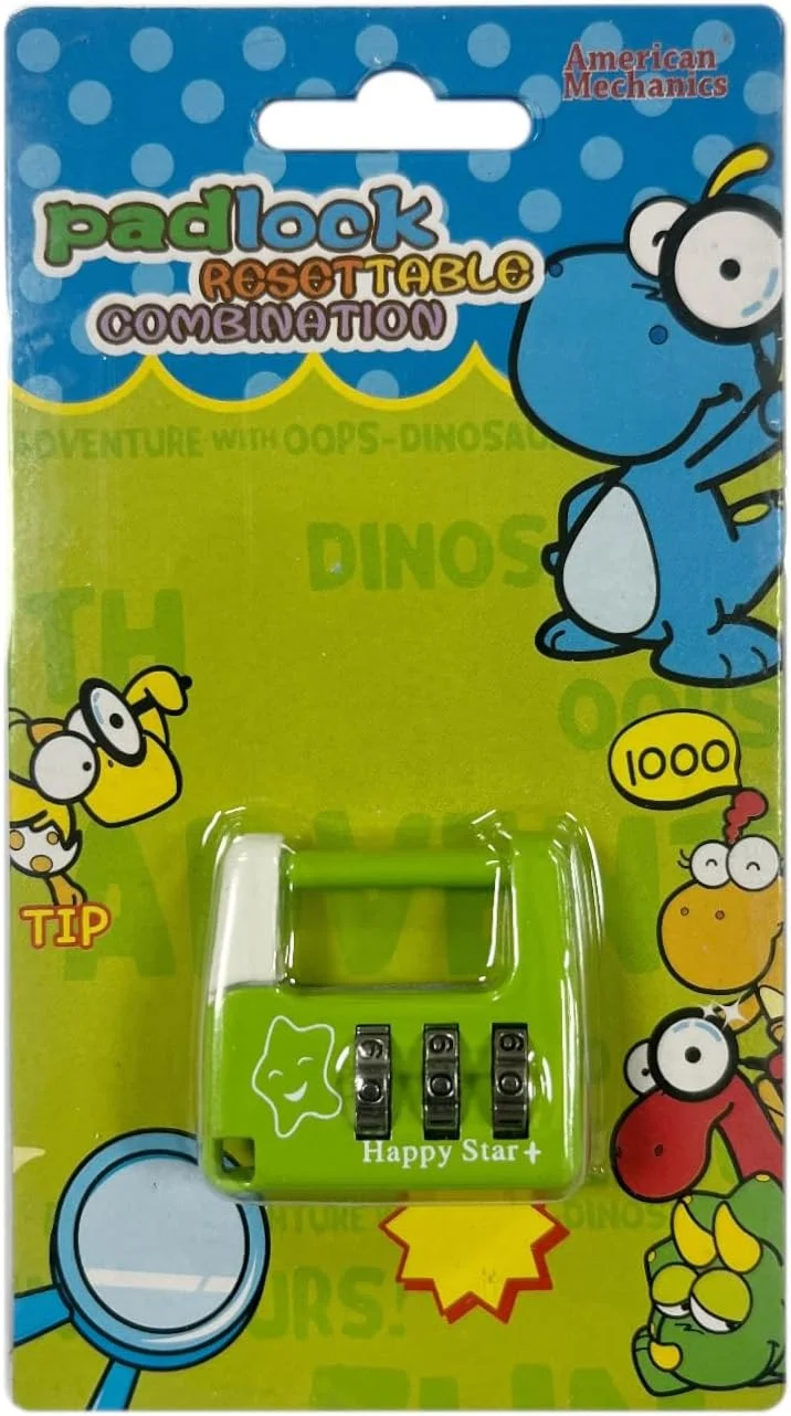 قفل رمزدار ترکیبی 109 آمریکن مکانیکس، سبز