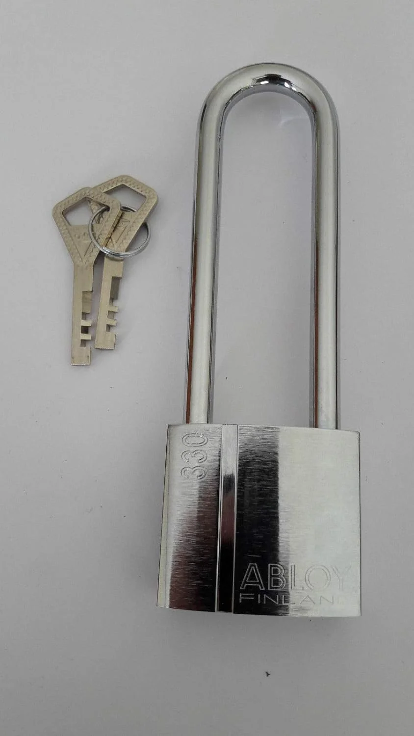 قفل آویز برنجی ABLOY PL330C با ارتفاع میله 100 میلی متر