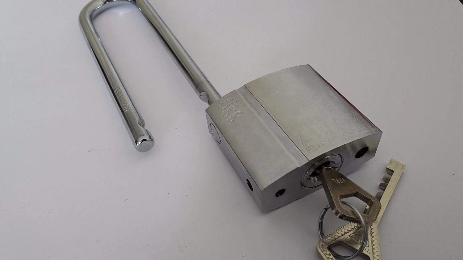 قفل آویز برنجی ABLOY PL330C با ارتفاع میله 100 میلی متر