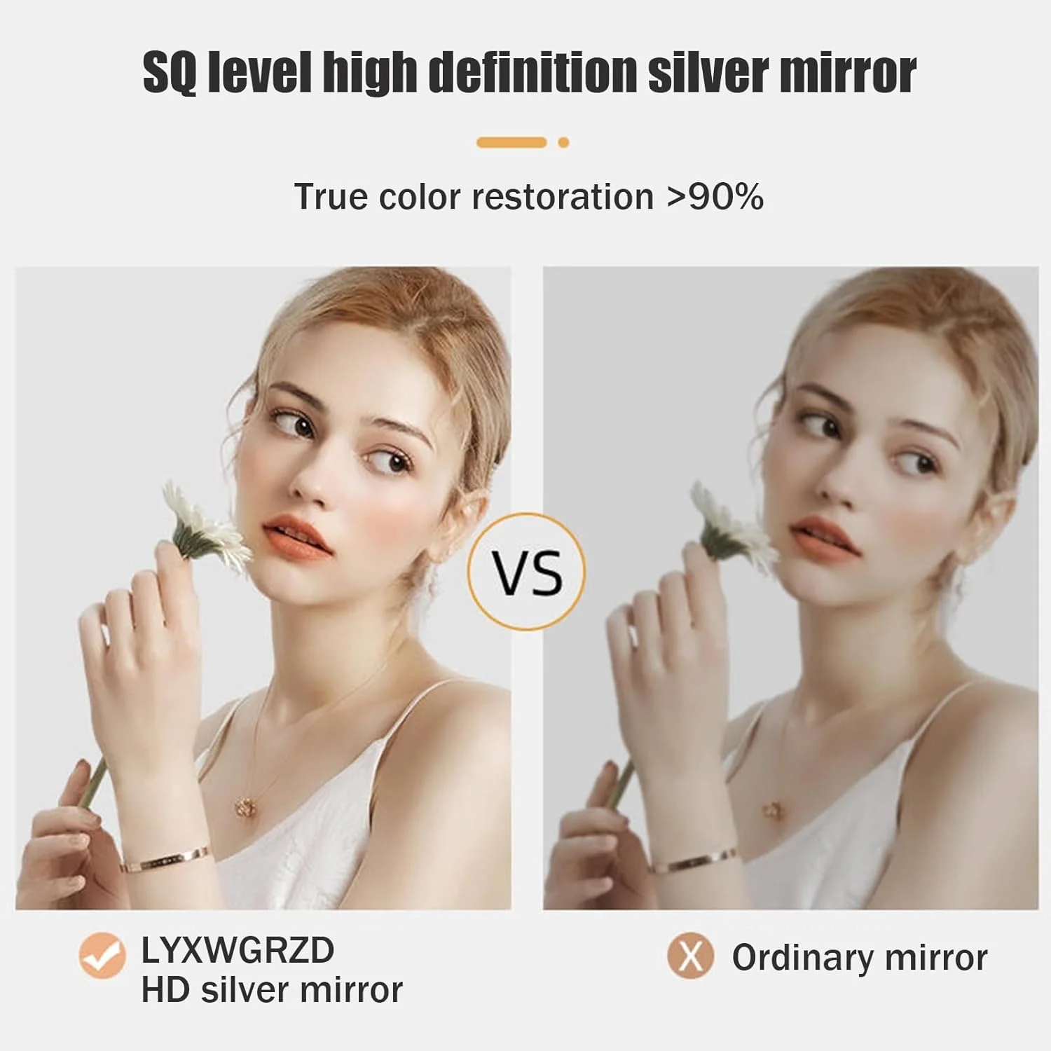 آینه حمام LED نیم دایره LYXWGRZD، آینه دیواری نامنظم با ضد بخار، آینه روشویی حمام روشن با 3 رنگ، آینه دیواری با قابلیت تنظیم نور (رنگ: L، اندازه: 70x140 سانتی متر)