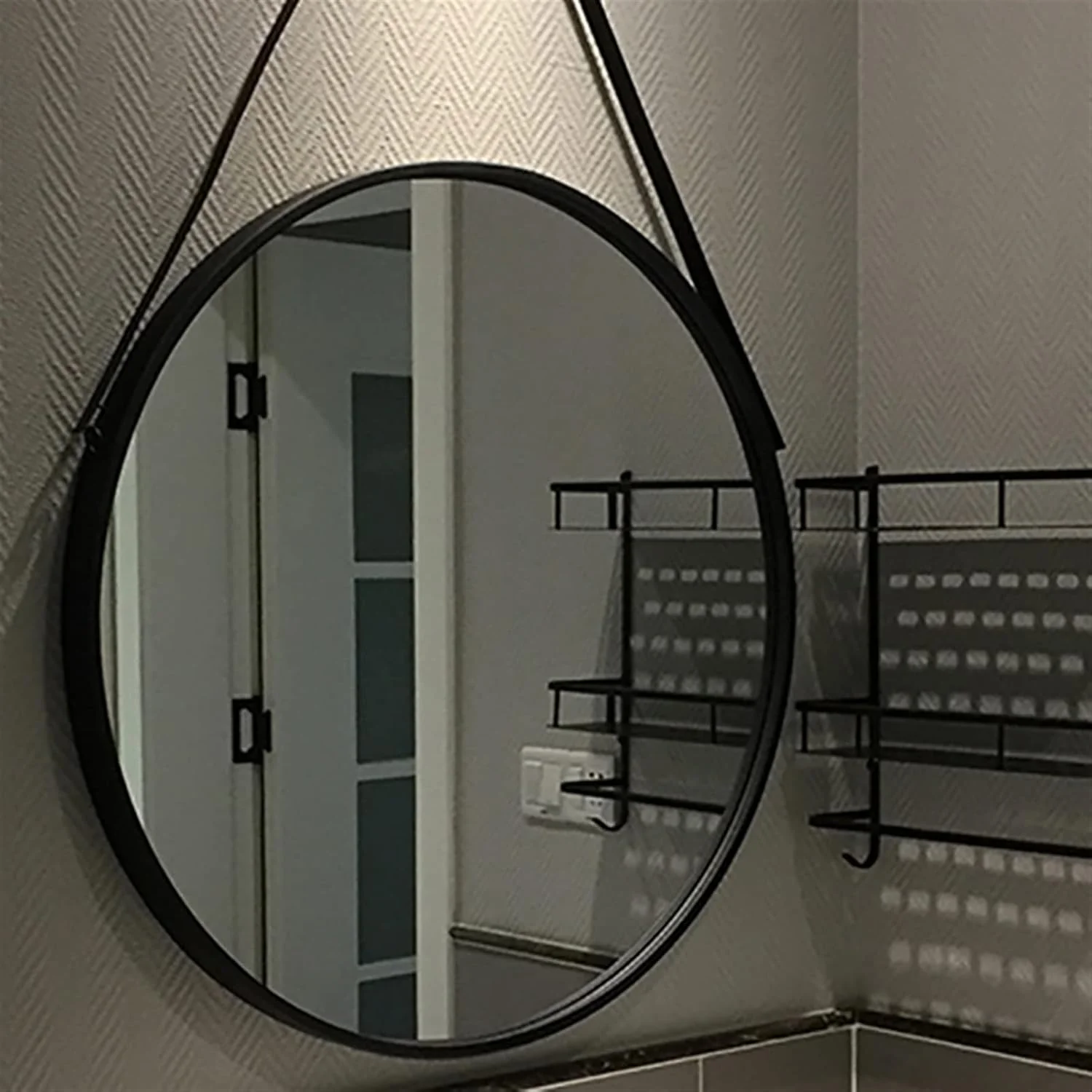 آینه حمام LOYOUYEO، آینه آرایش، آینه گرد دیواری مناسب دوش، آینه دیواری ضد بخار، دکور حمام آینه حمام LOYOUYEO، آینه آرایش، آینه گرد دیواری مناسب دوش، آینه دیواری ضد بخار، دکور حمام