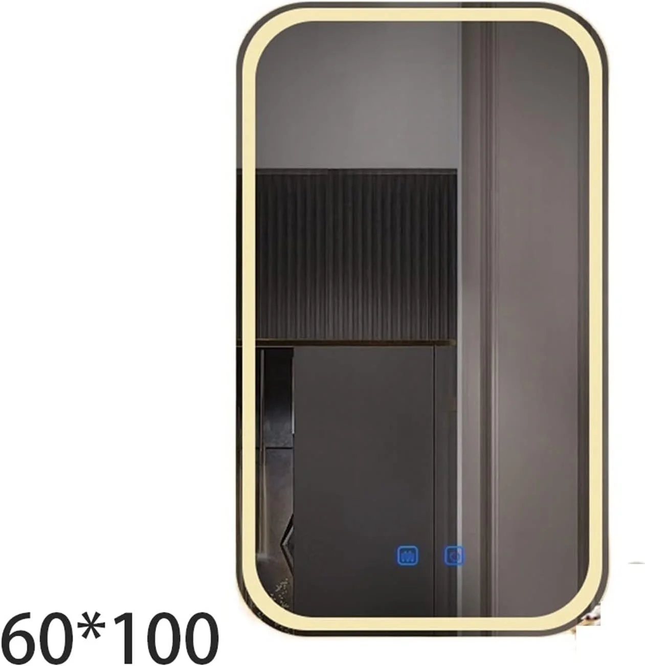 آینه حمام LOYOUYEO هوشمند آینه آویز حمام آرایش بلوتوث مستطیلی آینه روشویی