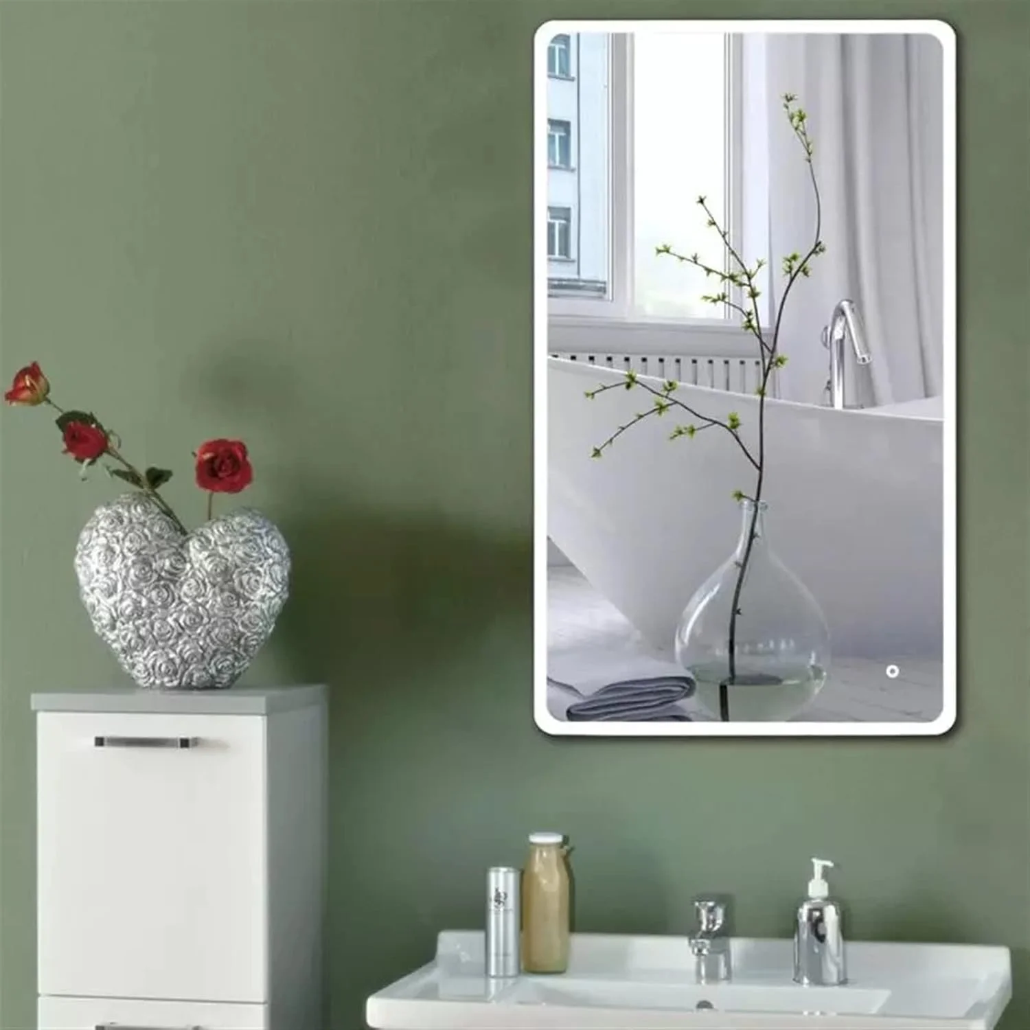 آینه حمام لویوییئو، آینه ضد بخار، آینه روشویی دیواری مستطیلی برای حمام آینه حمام لویوییئو، آینه ضد بخار، آینه روشویی دیواری مستطیلی برای حمام