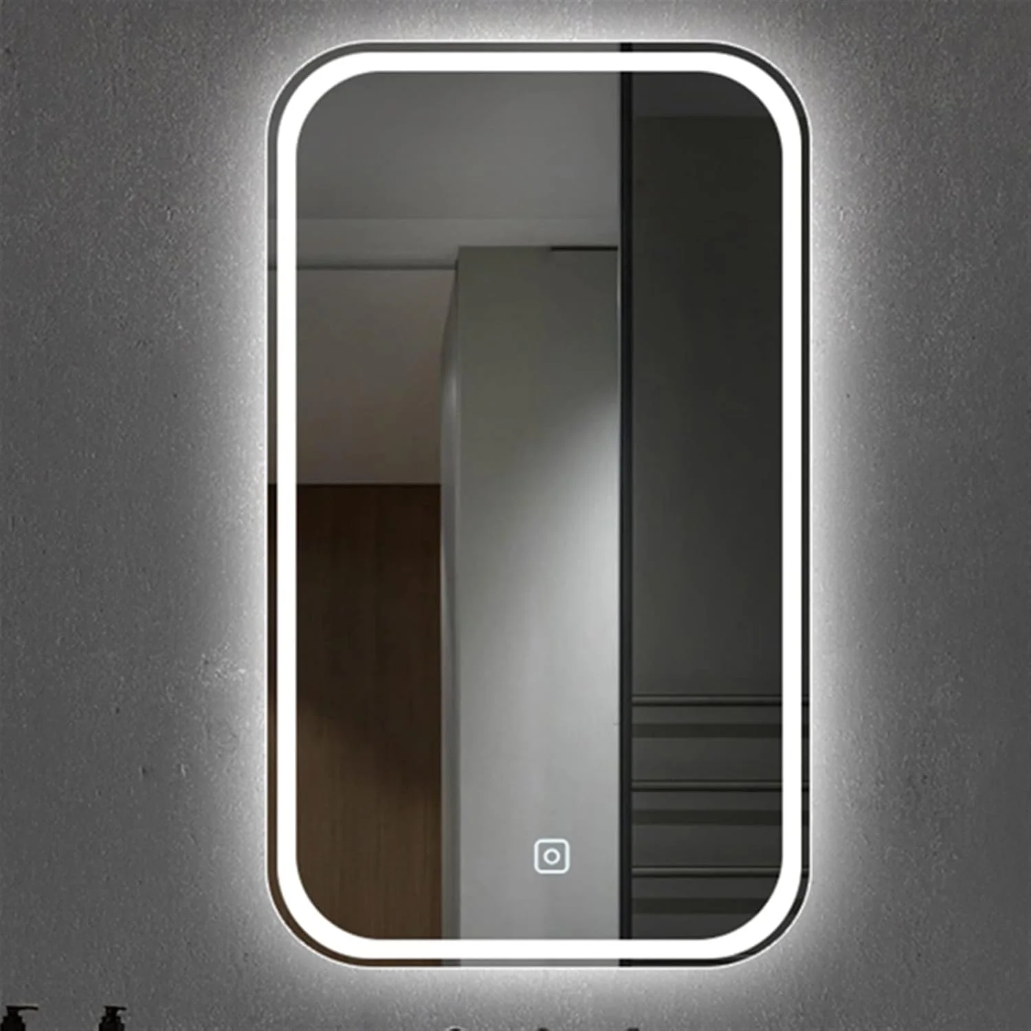 آینه حمام LOYOUYEO هوشمند آینه آویز حمام آرایش بلوتوث مستطیلی آینه روشویی