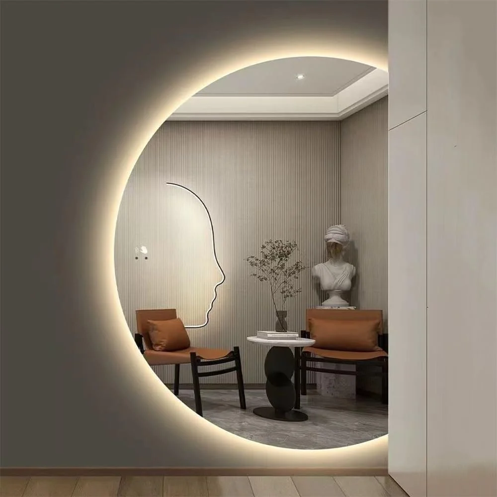 آینه حمام LED با نور پس زمینه - آینه دیواری مدرن با کنترل لمسی، تنظیم نور پیوسته، ضد بخار، ضد آب - آینه روشویی برای حمام (برش راست 80x120 سانتی متر) آینه حمام LED با نور پس زمینه - آینه دیواری مدرن با کنترل لمسی، تنظیم نور پیوسته، ضد بخار، ضد آب - آینه روشویی برای حمام (برش راست 80x120 سانتی متر)