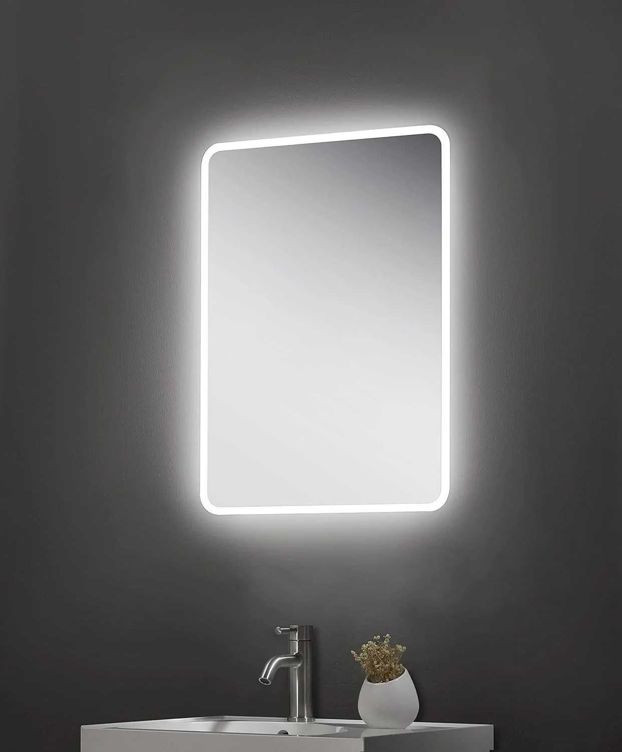 Keenware KBM-352 LED Bathroom Mirror With Demister: 800x600mm