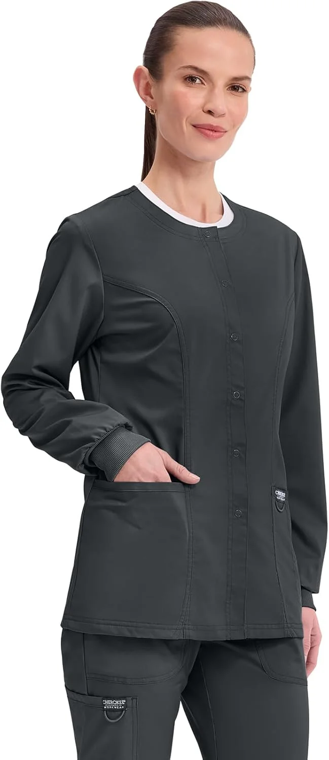کاپشن اسکراب دکمه دار زنانه، مدل Workwear Revolution Soft Stretch WW310 کاپشن اسکراب دکمه دار زنانه، مدل Workwear Revolution Soft Stretch WW310
