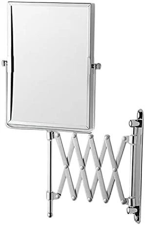 آینه دیواری دو طرفه چرخان JAHLGT با بزرگنمایی 3 برابری، بازوی 30 اینچی و قابلیت تنظیم برای حمام