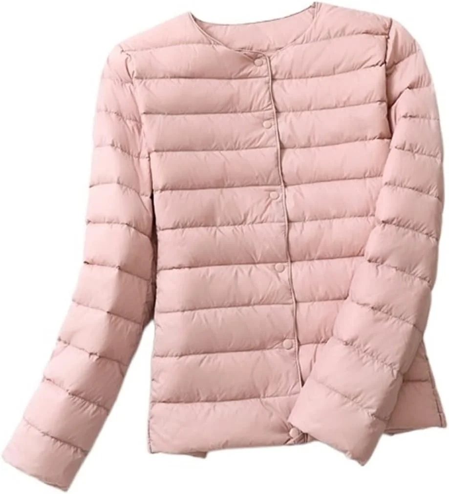 کت زمستانی زنانه CELFER، لباس زنانه سایز بزرگ، ژاکت براق و گشاد، یقه ایستاده، گرم نگهدارنده، کت پنبه ای پایین