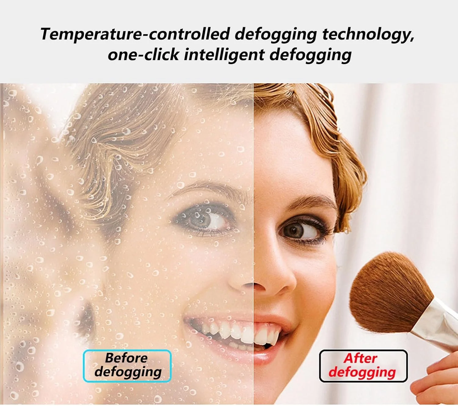 آینه حمام ابر شکل نامنظم، آینه روشویی دیواری با چراغ های LED و ضد بخار، آینه دیواری بدون قاب، نور LED سه رنگ با قابلیت تنظیم نور، کلید لمسی (اندازه: 50 * 60 سانتی متر / 19.7 * 23.6 اینچ) آینه حمام ابر شکل نامنظم، آینه روشویی دیواری با چراغ های LED و ضد بخار، آینه دیواری بدون قاب، نور LED سه رنگ با قابلیت تنظیم نور، کلید لمسی (اندازه: 50 * 60 سانتی متر / 19.7 * 23.6 اینچ)