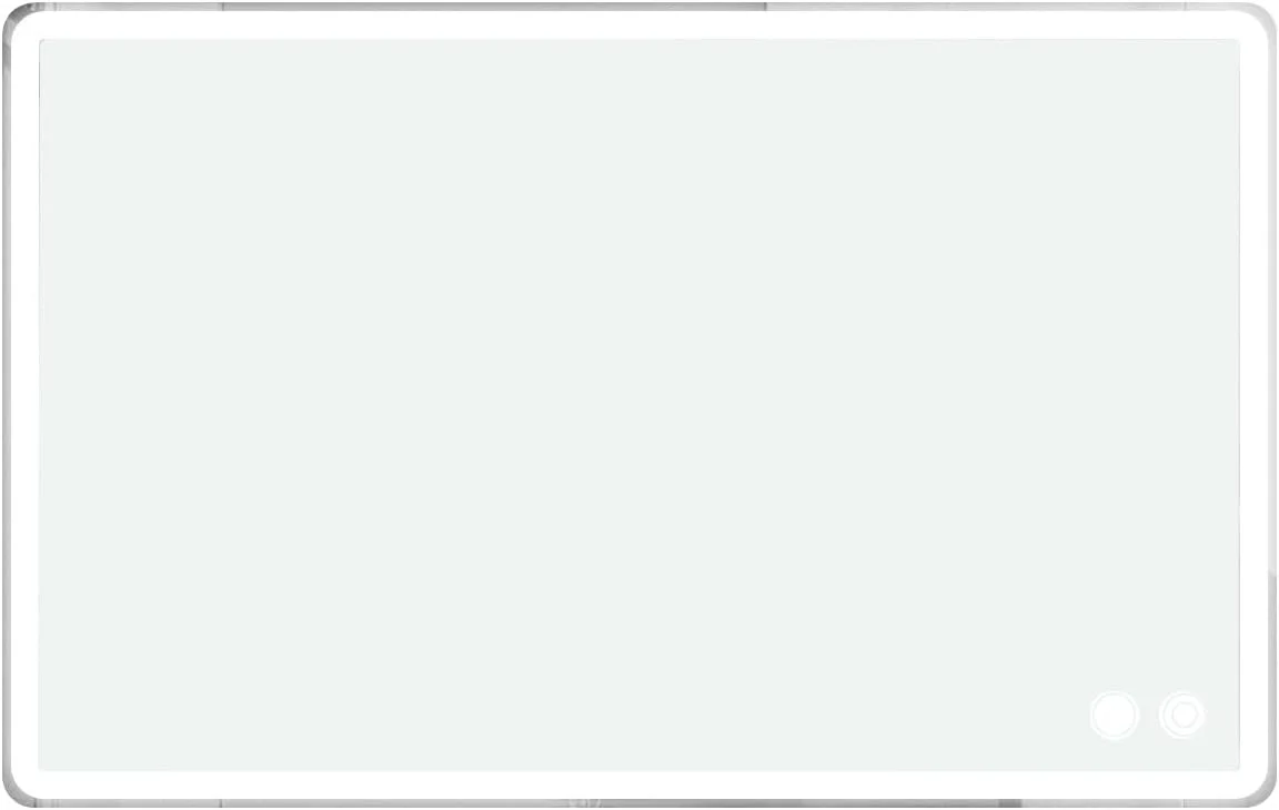 Irovami Square Intelnt Bathroom Mirror with LED Lights Wall-mounted -fog Mirror Light Touch Switch Color Temperature Adjustable Stepless Dimming IP44 Waterproof Irovami Square Intelnt Bathroom Mirror with LED Lights Wall-mounted -fog Mirror Light Touch Switch Color Temperature Adjustable Stepless Dimming IP44 Waterproof