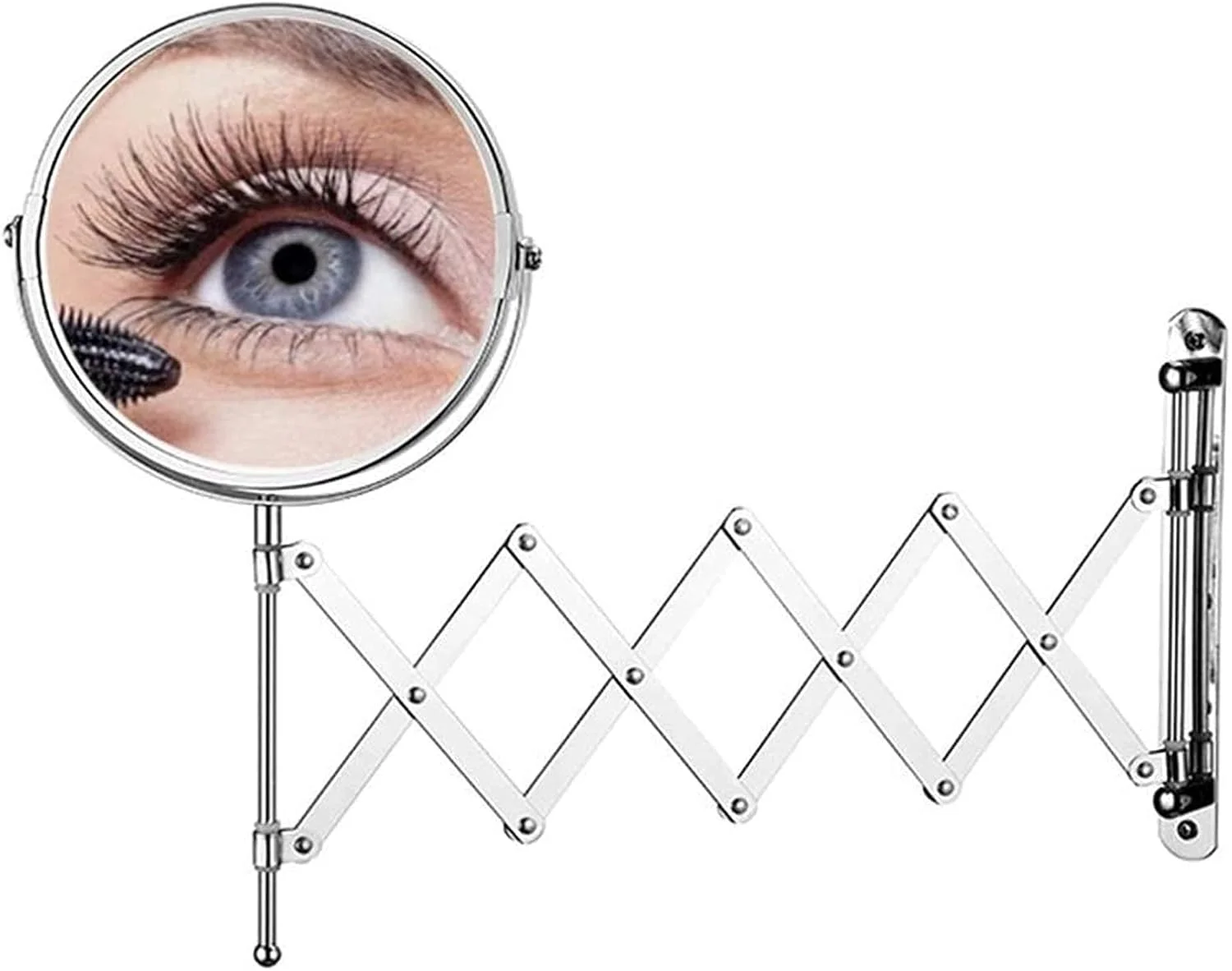 آینه آرایشی دیواری INWWUH با بزرگنمایی 7 برابر، آینه دو طرفه برای آرایش و اصلاح صورت، قابل نصب روی میز، با قابلیت افزایش طول و روکش کروم مناسب برای منزل، اسپا و هتل، آینه ضد بخار (7x, 7i) آینه آرایشی دیواری INWWUH با بزرگنمایی 7 برابر، آینه دو طرفه برای آرایش و اصلاح صورت، قابل نصب روی میز، با قابلیت افزایش طول و روکش کروم مناسب برای منزل، اسپا و هتل، آینه ضد بخار (7x, 7i)