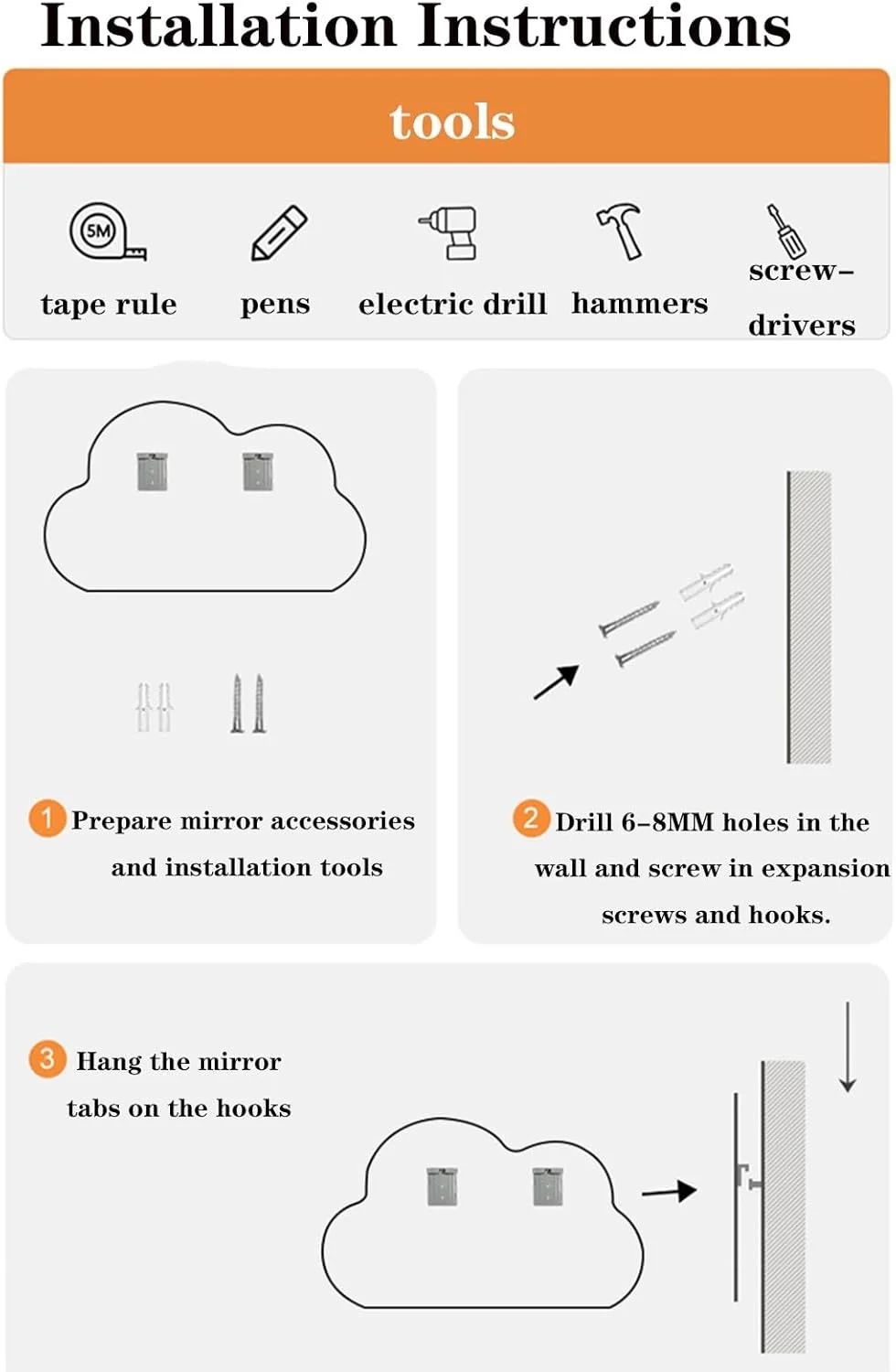 آینه دیواری نامنظم و نامتقارن برای اتاق نشیمن و حمام، آینه برای حمام، آینه آویز دیواری مدرن تزئینی، آینه آرایش با LED آینه دیواری نامنظم و نامتقارن برای اتاق نشیمن و حمام، آینه برای حمام، آینه آویز دیواری مدرن تزئینی، آینه آرایش با LED