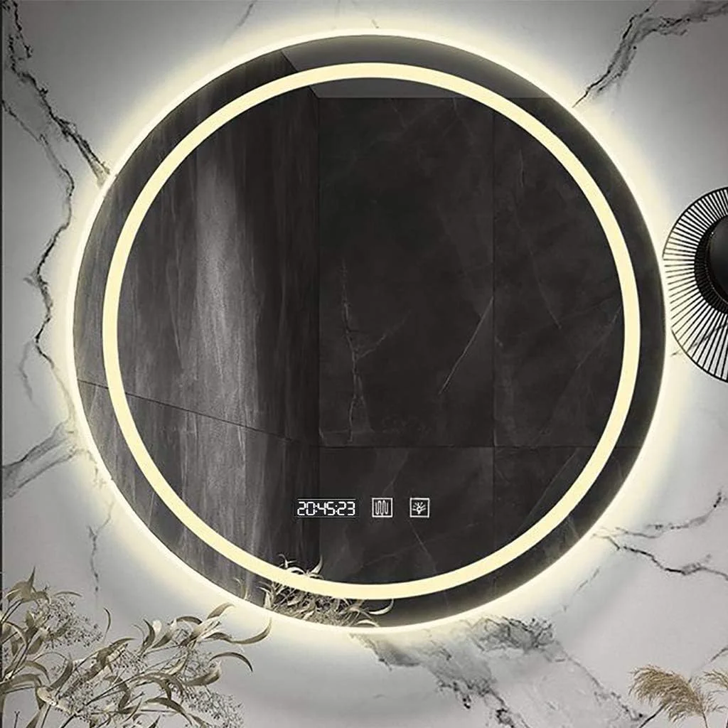 آینه حمام IlluminatLED گرد ضد آب با نور پس زمینه LED، مناسب آرایش، دارای کنترل لمسی هوشمند و پد ضد بخار - قطر: 600mm، 700mm، 800mm آینه حمام IlluminatLED گرد ضد آب با نور پس زمینه LED، مناسب آرایش، دارای کنترل لمسی هوشمند و پد ضد بخار - قطر: 600mm، 700mm، 800mm