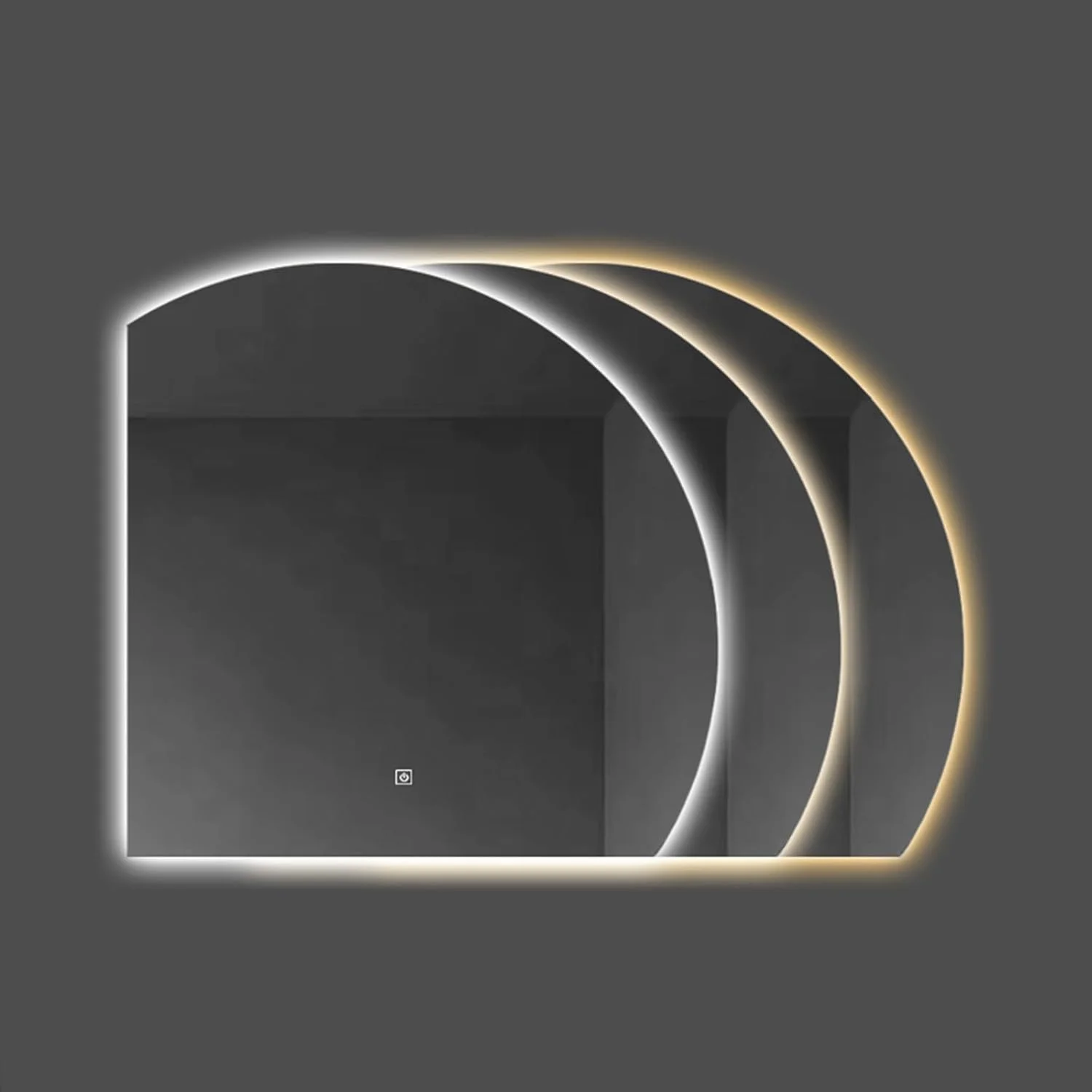 آینه نیم دایره ای LED دار مناسب آرایش و سرویس بهداشتی، آینه دیواری هوشمند LED HD، تک لمسی+نور سه رنگ+تنظیم نور پیوسته+ضد انفجار (سایز: 70 سانتی متر، رنگ: برش زیر چپ) (چپ Undercut) آینه نیم دایره ای LED دار مناسب آرایش و سرویس بهداشتی، آینه دیواری هوشمند LED HD، تک لمسی+نور سه رنگ+تنظیم نور پیوسته+ضد انفجار (سایز: 70 سانتی متر، رنگ: برش زیر چپ) (چپ Undercut)