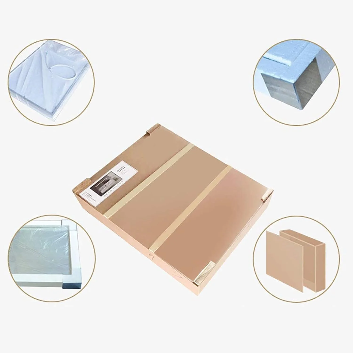 آینه حمام LED با نور پس زمینه IlluminatLED، ابعاد 500 در 800 میلی متر، آینه روشویی چند منظوره LED دیواری با چراغ و پد ضد بخار، تغییر 3 رنگ سفید/خنثی/گرم