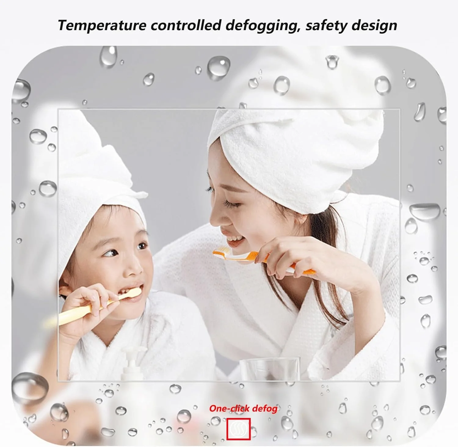 آینه حمام نورپردازی شده، آینه حمام دیواری با پد ضد بخار، آینه روشویی حمام با کلید لمسی حسگر، نور LED سه رنگ قابل تنظیم (رنگ: چپ، اندازه: 62 * 70 سانتی متر) آینه حمام نورپردازی شده، آینه حمام دیواری با پد ضد بخار، آینه روشویی حمام با کلید لمسی حسگر، نور LED سه رنگ قابل تنظیم (رنگ: چپ، اندازه: 62 * 70 سانتی متر)