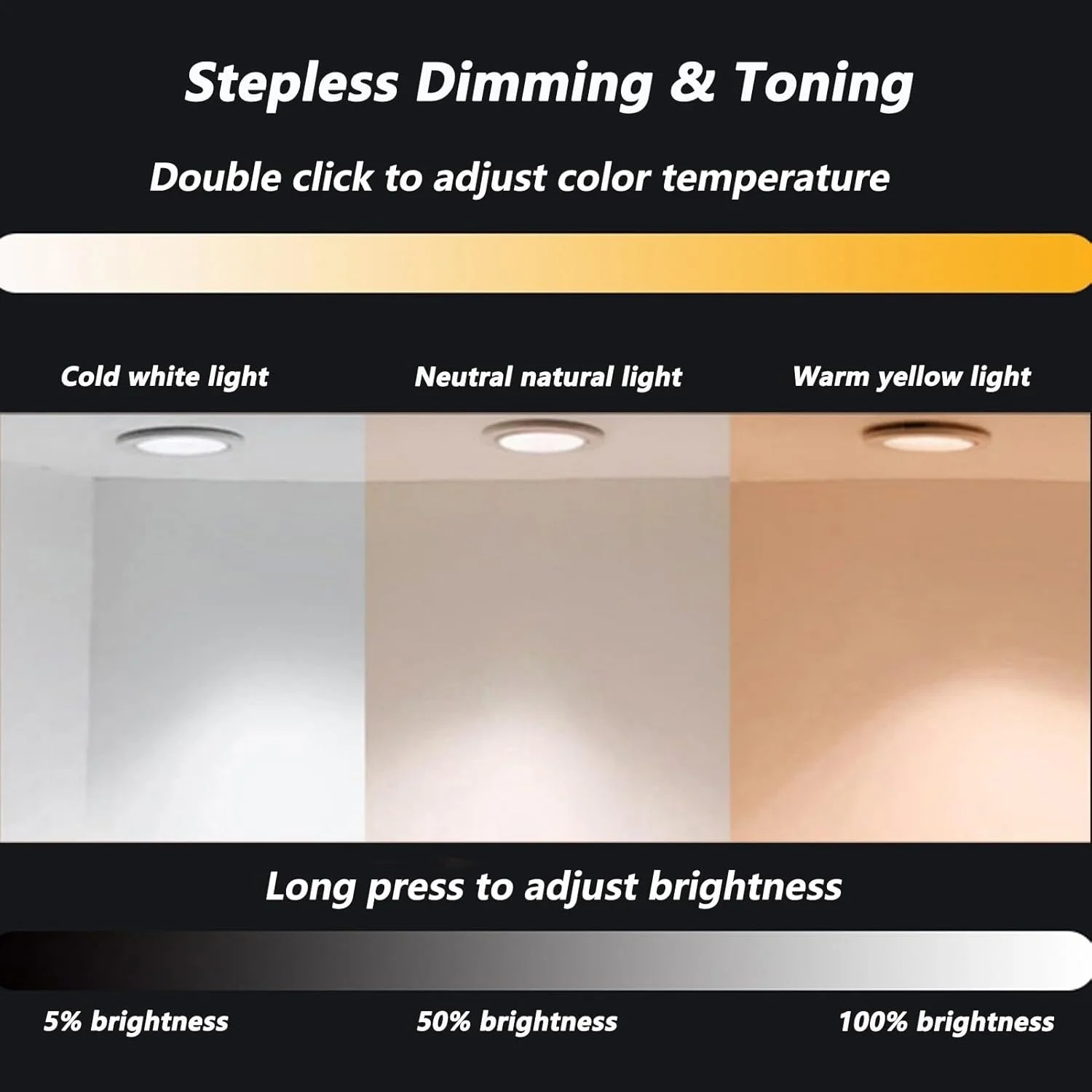آینه حمام نورانی، آینه دیواری ضد بخار حمام با چراغ های LED، آینه آرایشی با کلید حسگر لمسی، نور LED سه رنگ قابل تنظیم (رنگ: راست، اندازه: 69 * 80 سانتی متر)