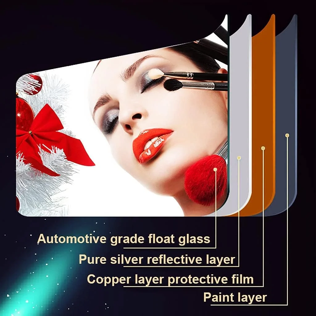 آینه گرد حمام LED با نور پس زمینه، آینه روشویی دیواری با چراغ، آینه آرایش، دارای استاندارد IP44 (رنگ: نور سفید، اندازه: گرد 80 سانتی متر بدون قاب) (نور سفید گرد 80 سانتی متر بدون قاب)