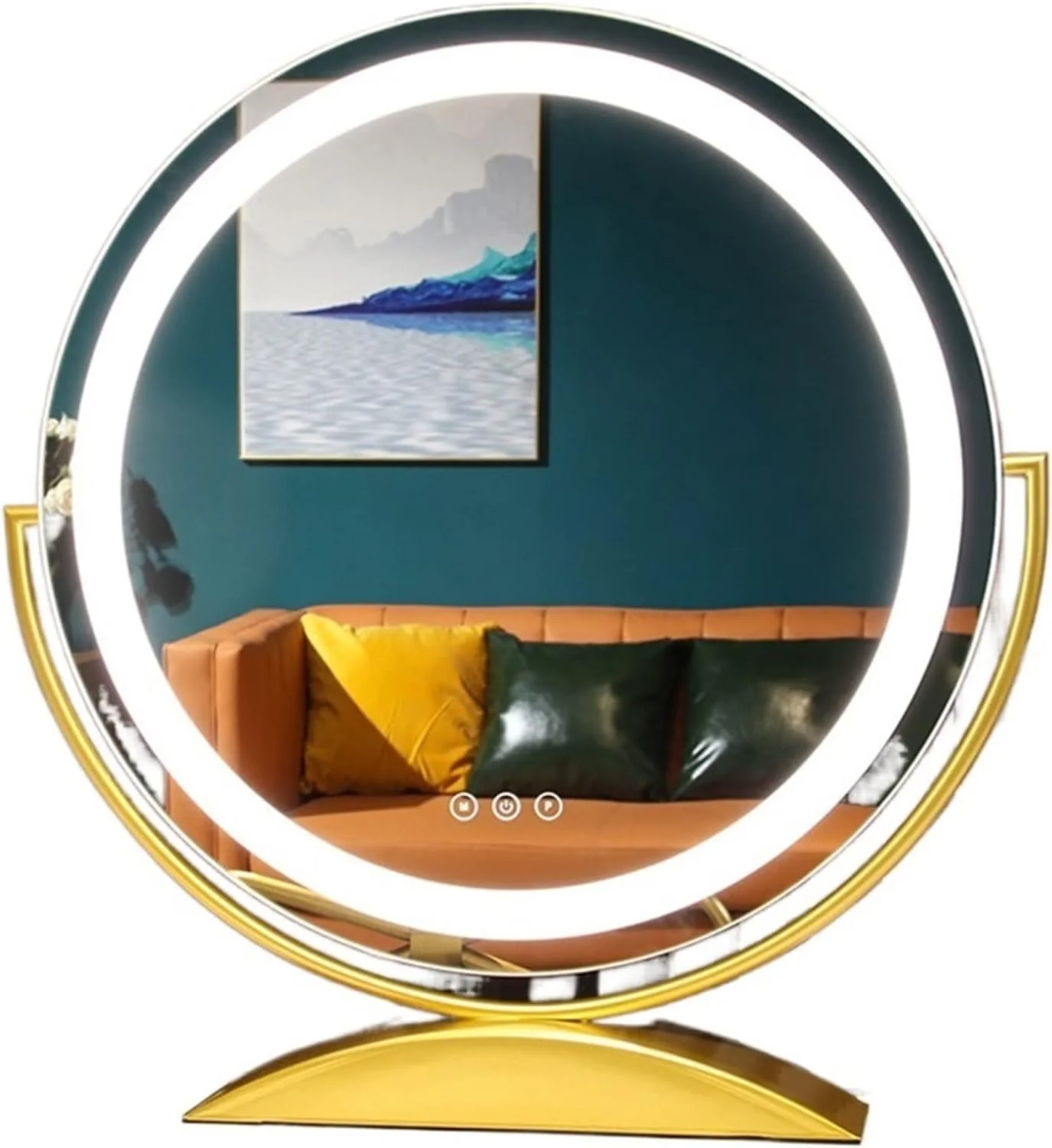 آینه های دیواری HHMMEDE، آینه آرایشی گرد، آینه بزرگ حمام، آینه آرایش