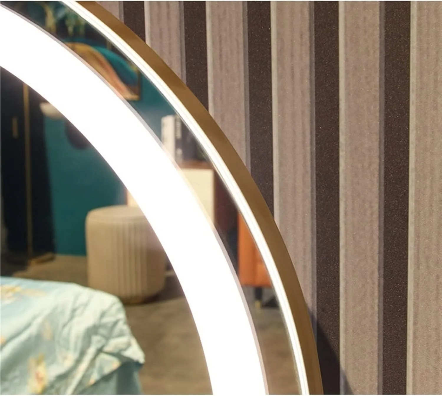 آینه های دیواری HHMMEDE، آینه آرایشی گرد، آینه بزرگ حمام، آینه آرایش