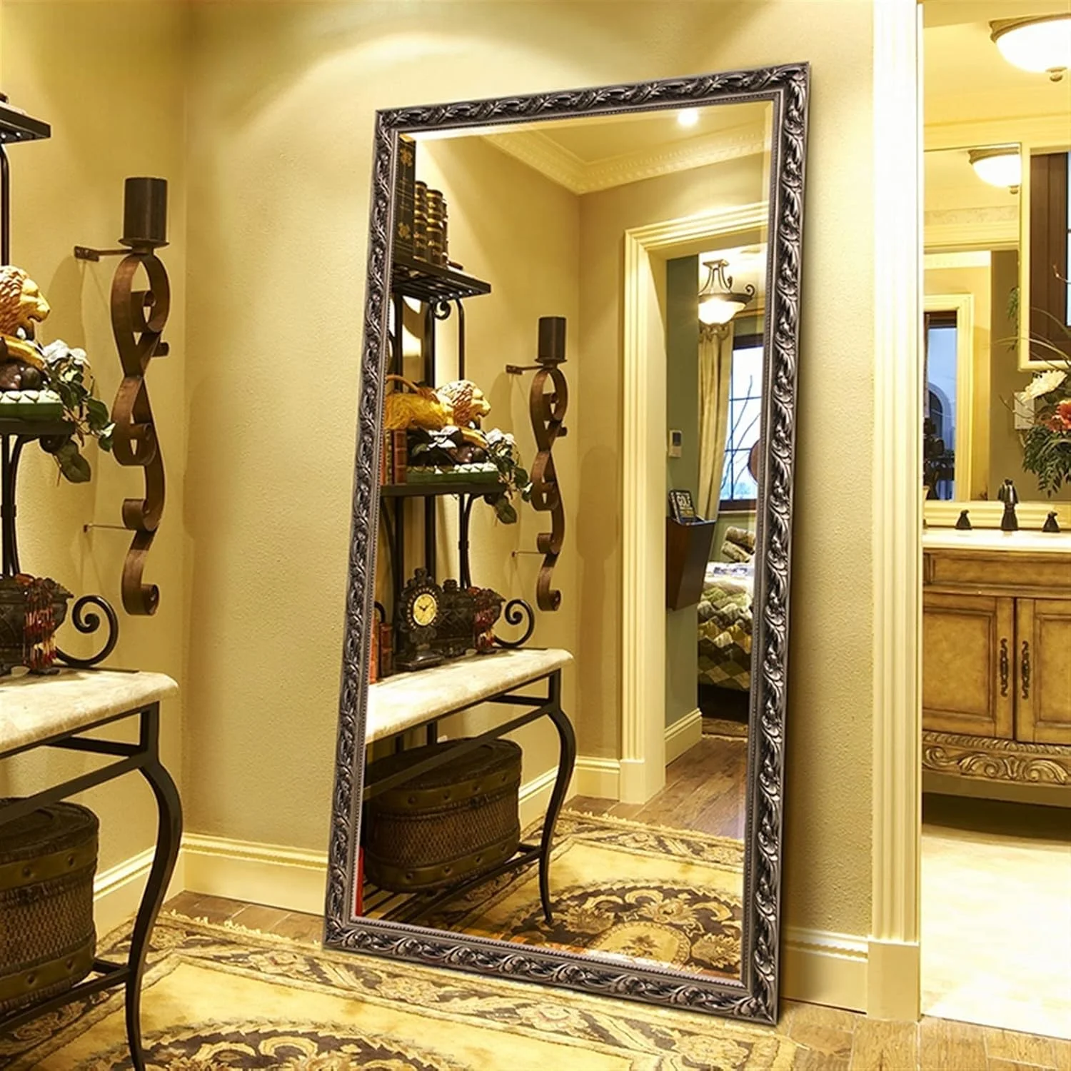 آینه های دیواری HHMMEDE بزرگ آرایشی تمام قد مناسب اتاق خواب، حمام و منزل