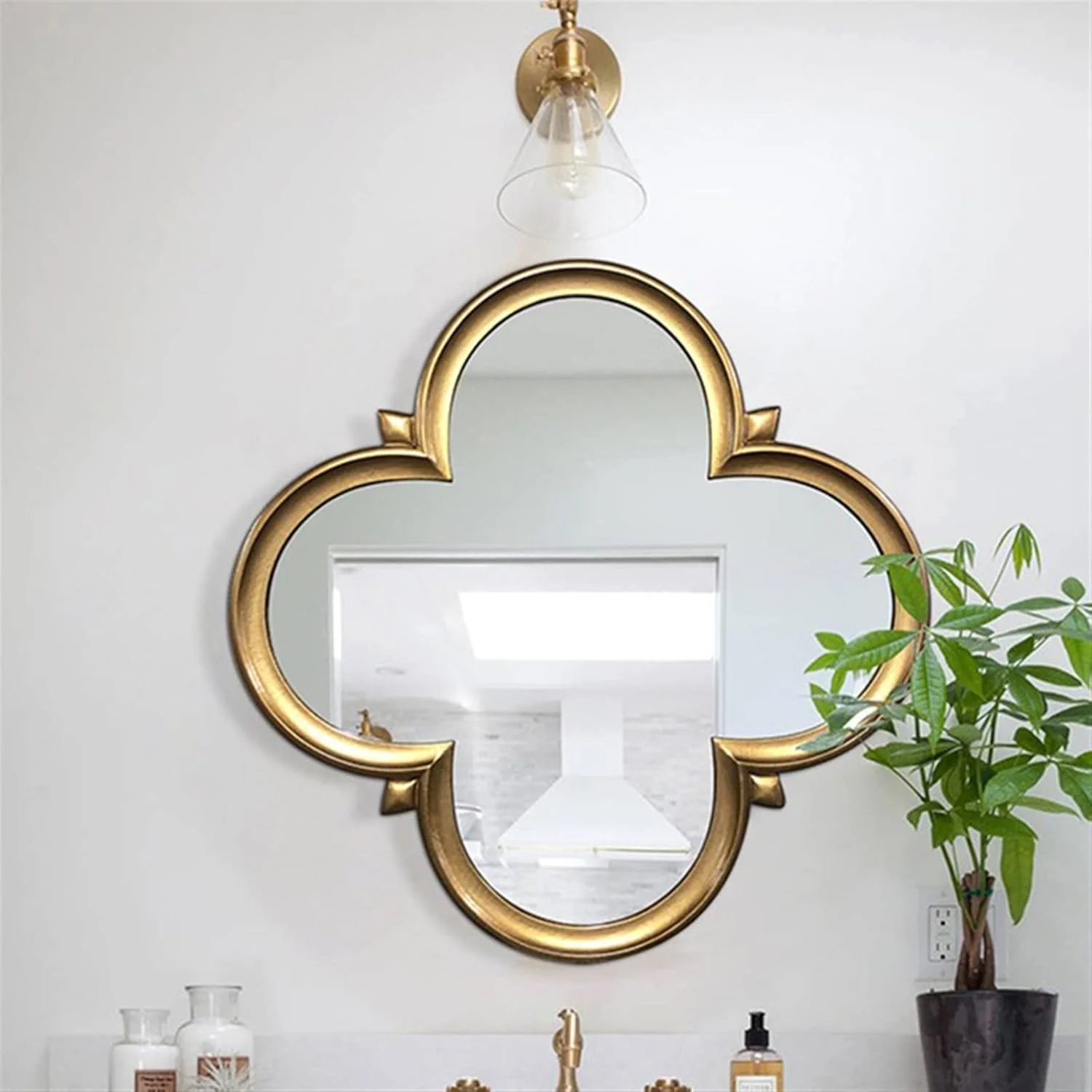 آینه دیواری HHMMEDE، آینه دکوراتیو اتاق خواب، آینه آرایش بزرگ حمام، مناسب اتاق نشیمن