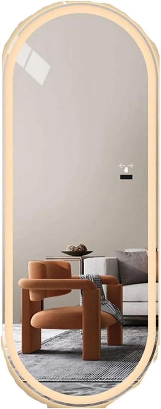 آینه های دیواری HHMMEDE مناسب توالت، آینه لمسی حمام، آینه قدی بلند، آینه حمام هوشمند با نور پس زمینه