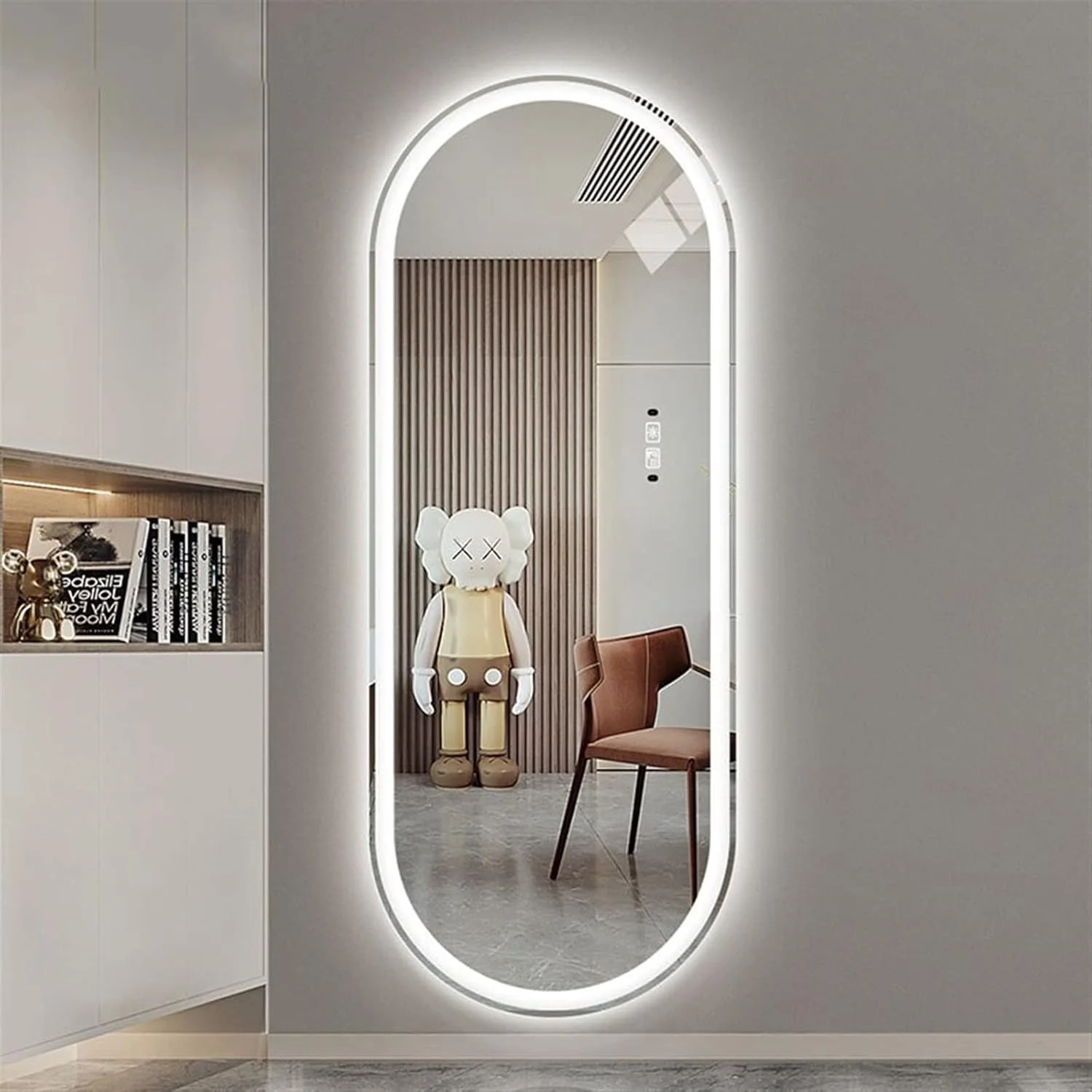 آینه های دیواری HHMMEDE مناسب توالت، آینه لمسی حمام، آینه قدی بلند، آینه حمام هوشمند با نور پس زمینه آینه های دیواری HHMMEDE مناسب توالت، آینه لمسی حمام، آینه قدی بلند، آینه حمام هوشمند با نور پس زمینه