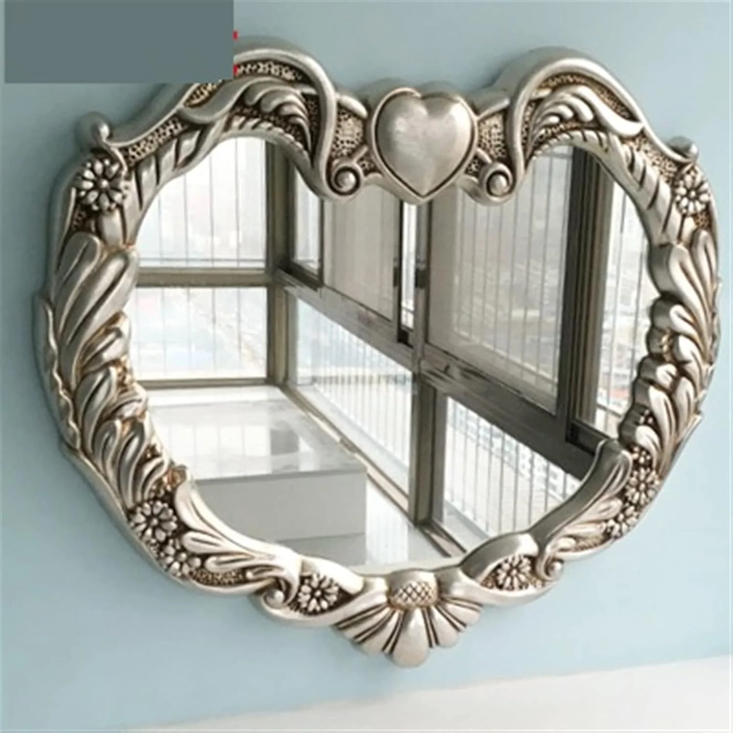 آینه دیواری HHMMEDE طرح قلب عشق، مناسب حمام، راهرو و آرایش آینه دیواری HHMMEDE طرح قلب عشق، مناسب حمام، راهرو و آرایش