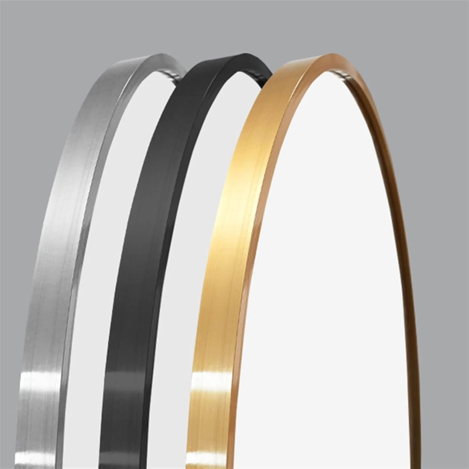 آینه دیواری HHMMEDE شیشه ایمنی آینه حمام آینه حمام فلزی نامنظم دیواری