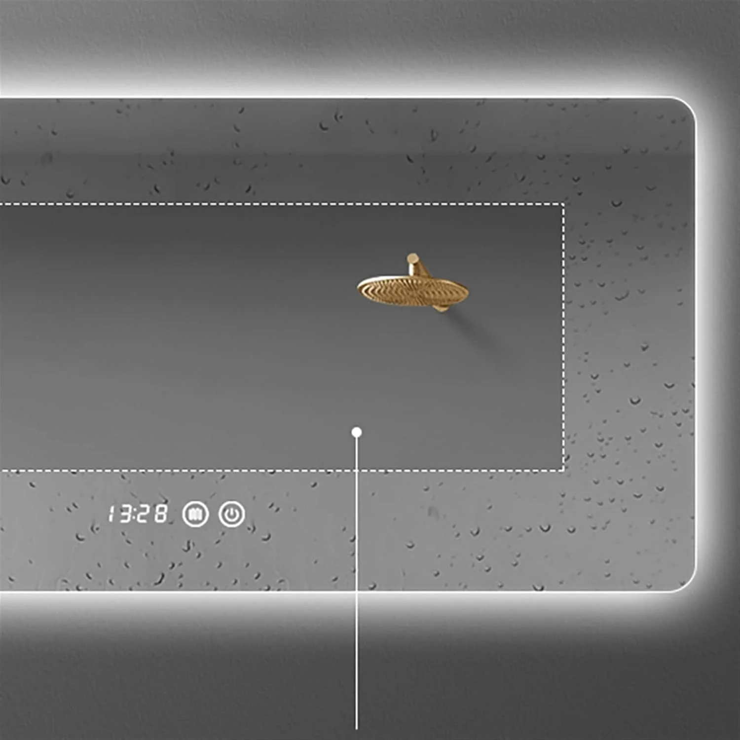 آینه دیواری HHMMEDE مناسب اتاق خواب، آینه روشنایی زیبا برای حمام، آینه قدی ساعت دار، لوازم داخلی آینه دیواری HHMMEDE مناسب اتاق خواب، آینه روشنایی زیبا برای حمام، آینه قدی ساعت دار، لوازم داخلی