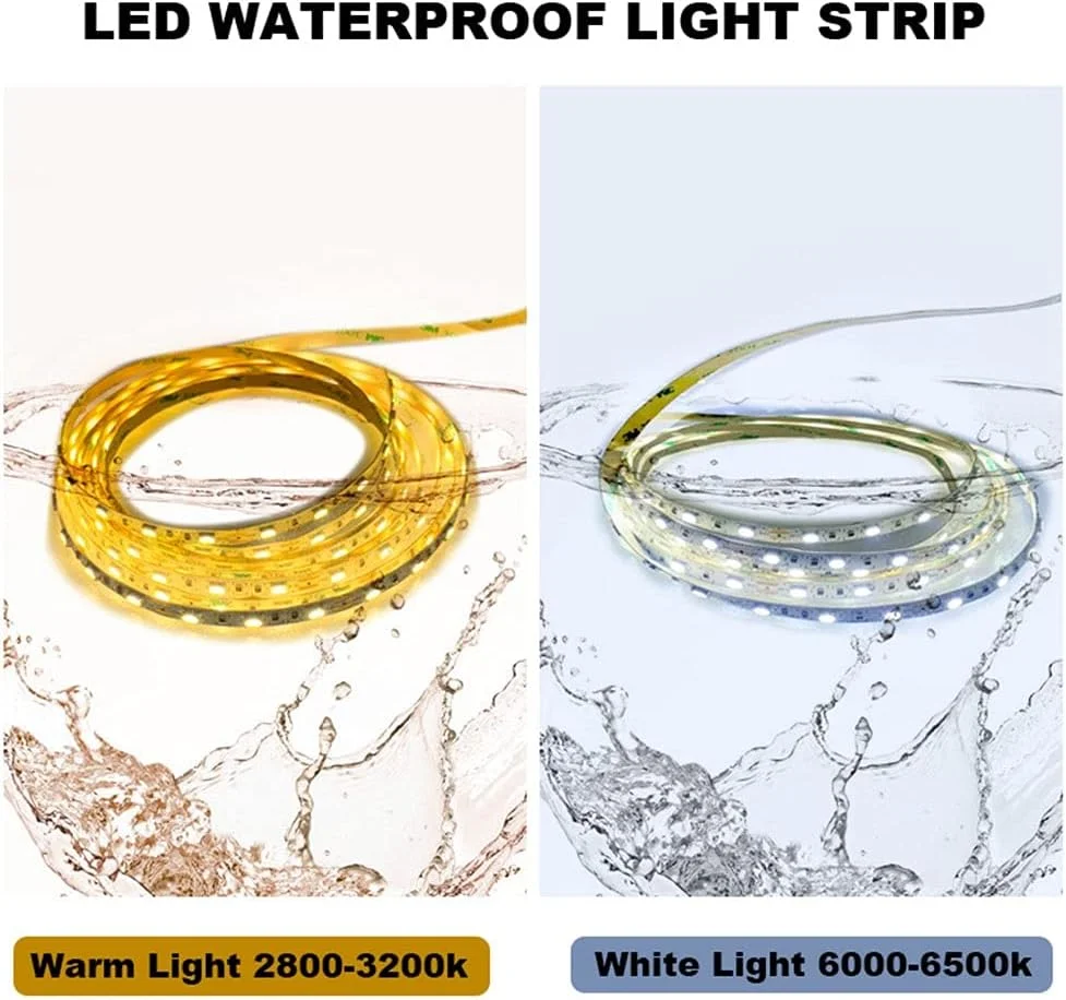 آینه حمام HFKRNS، آینه روشویی دیواری، LED روشن، آینه آرایش بدون قاب با نور پس زمینه، ضد مه (رنگ: نور گرم 2800-3200k، اندازه: 70cm) (نور گرم 3200-2800k)