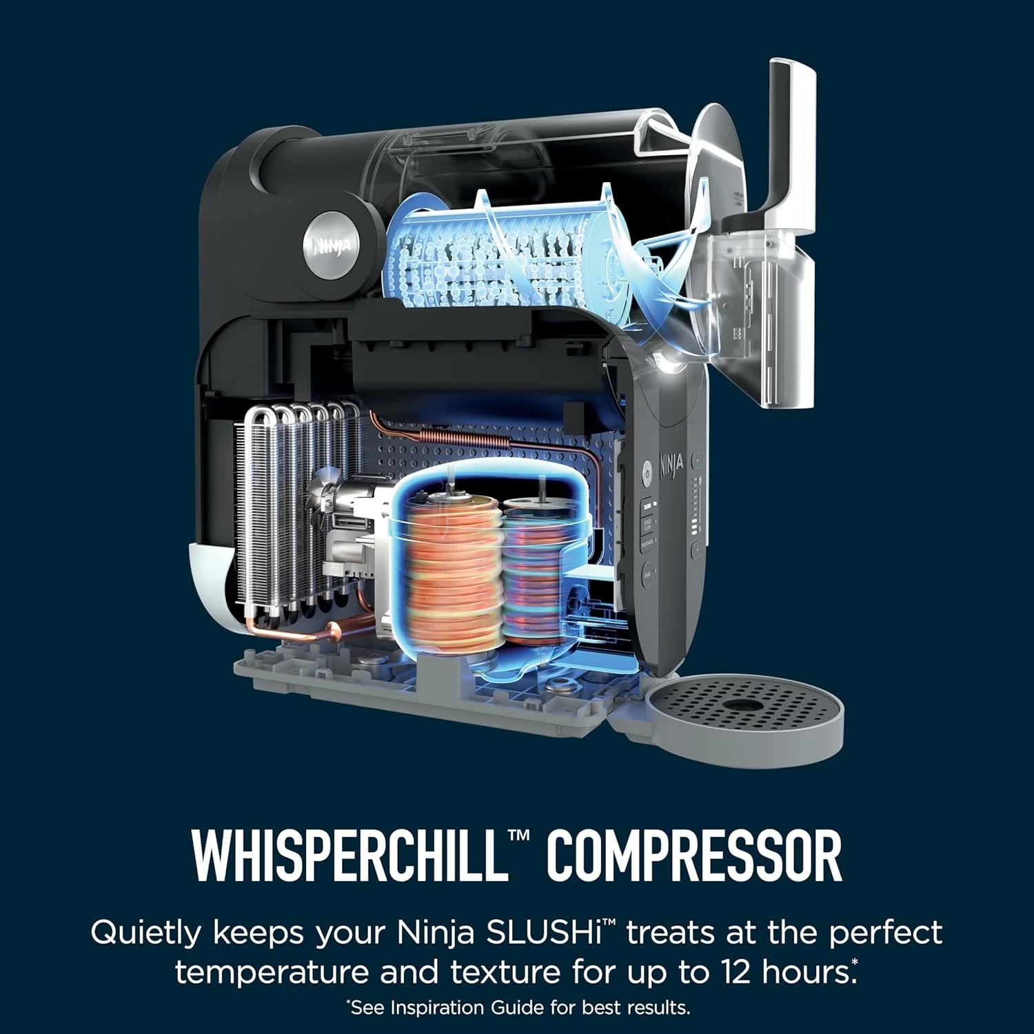 دستگاه تهیه نوشیدنی های یخ زده حرفه ای نینجا SLUSHi با فناوری سرمایش سریع، 5 برنامه از پیش تعیین شده، مارگاریتاهای یخ زده، فراپه و موارد دیگر، مشکی، FS301ME، 2 سال گارانتی، نسخه خاورمیانه دستگاه تهیه نوشیدنی های یخ زده حرفه ای نینجا SLUSHi با فناوری سرمایش سریع، 5 برنامه از پیش تعیین شده، مارگاریتاهای یخ زده، فراپه و موارد دیگر، مشکی، FS301ME، 2 سال گارانتی، نسخه خاورمیانه