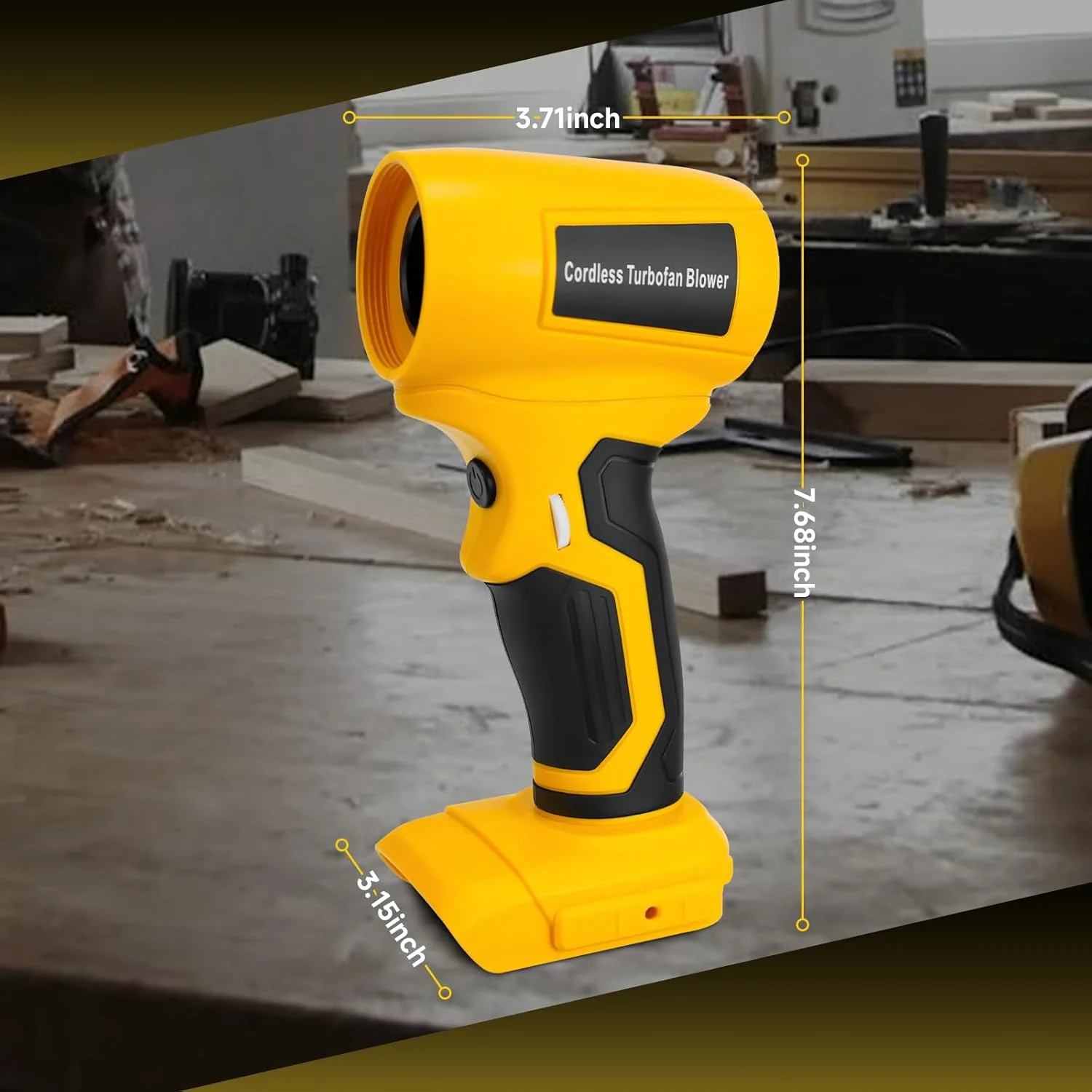 فن توربو برقی شارژی، دمنده برگ برای باتری 20 ولت Dewalt، فن جت دستی 130000 دور در دقیقه، سرعت باد متغیر، برای تمیز کردن و خشک کردن (باتری شامل نمی شود) فن توربو برقی شارژی، دمنده برگ برای باتری 20 ولت Dewalt، فن جت دستی 130000 دور در دقیقه، سرعت باد متغیر، برای تمیز کردن و خشک کردن (باتری شامل نمی شود)
