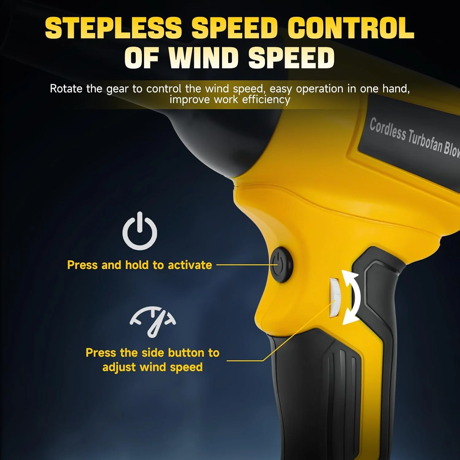 فن توربو برقی شارژی، دمنده برگ برای باتری 20 ولت Dewalt، فن جت دستی 130000 دور در دقیقه، سرعت باد متغیر، برای تمیز کردن و خشک کردن (باتری شامل نمی شود) فن توربو برقی شارژی، دمنده برگ برای باتری 20 ولت Dewalt، فن جت دستی 130000 دور در دقیقه، سرعت باد متغیر، برای تمیز کردن و خشک کردن (باتری شامل نمی شود)