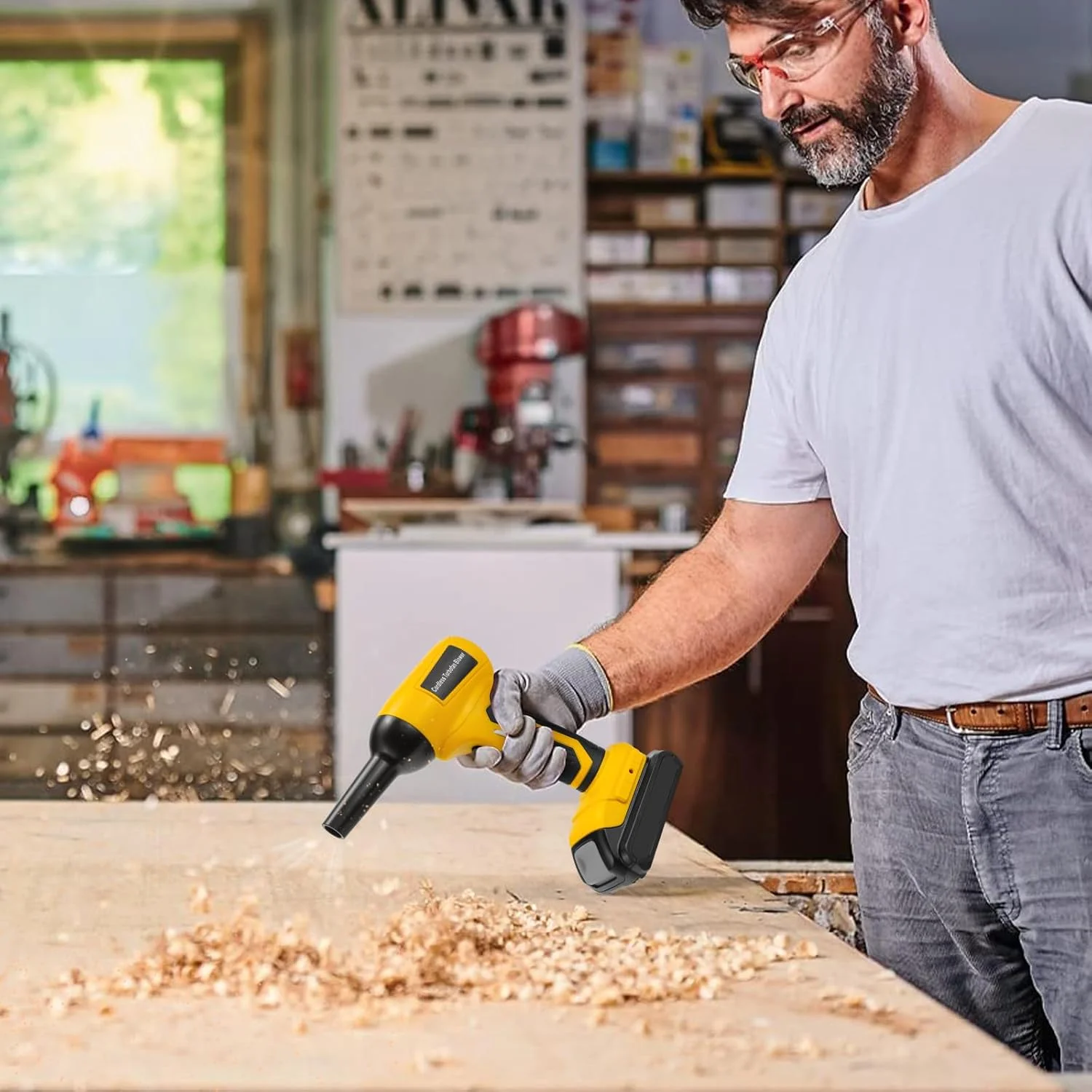 فن توربو برقی شارژی، دمنده برگ برای باتری 20 ولت Dewalt، فن جت دستی 130000 دور در دقیقه، سرعت باد متغیر، برای تمیز کردن و خشک کردن (باتری شامل نمی شود) فن توربو برقی شارژی، دمنده برگ برای باتری 20 ولت Dewalt، فن جت دستی 130000 دور در دقیقه، سرعت باد متغیر، برای تمیز کردن و خشک کردن (باتری شامل نمی شود)