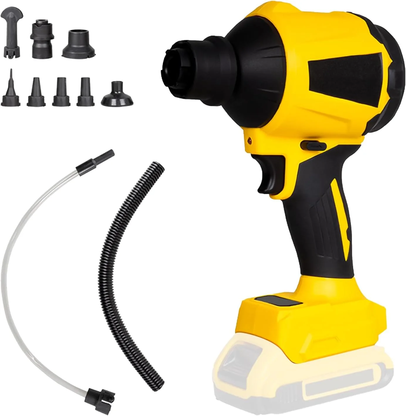 دمنده گرد و غبار بی سیم Gotrain برای باتری 18 ولت / 20 ولت Dewalt، دمنده هوای فشرده 1000 وات 0-40000 دور در دقیقه، دمنده دستی، دمنده خاک اره، دمنده خشک جت، دمنده هوا برای خودرو و خانه (بدون باتری)