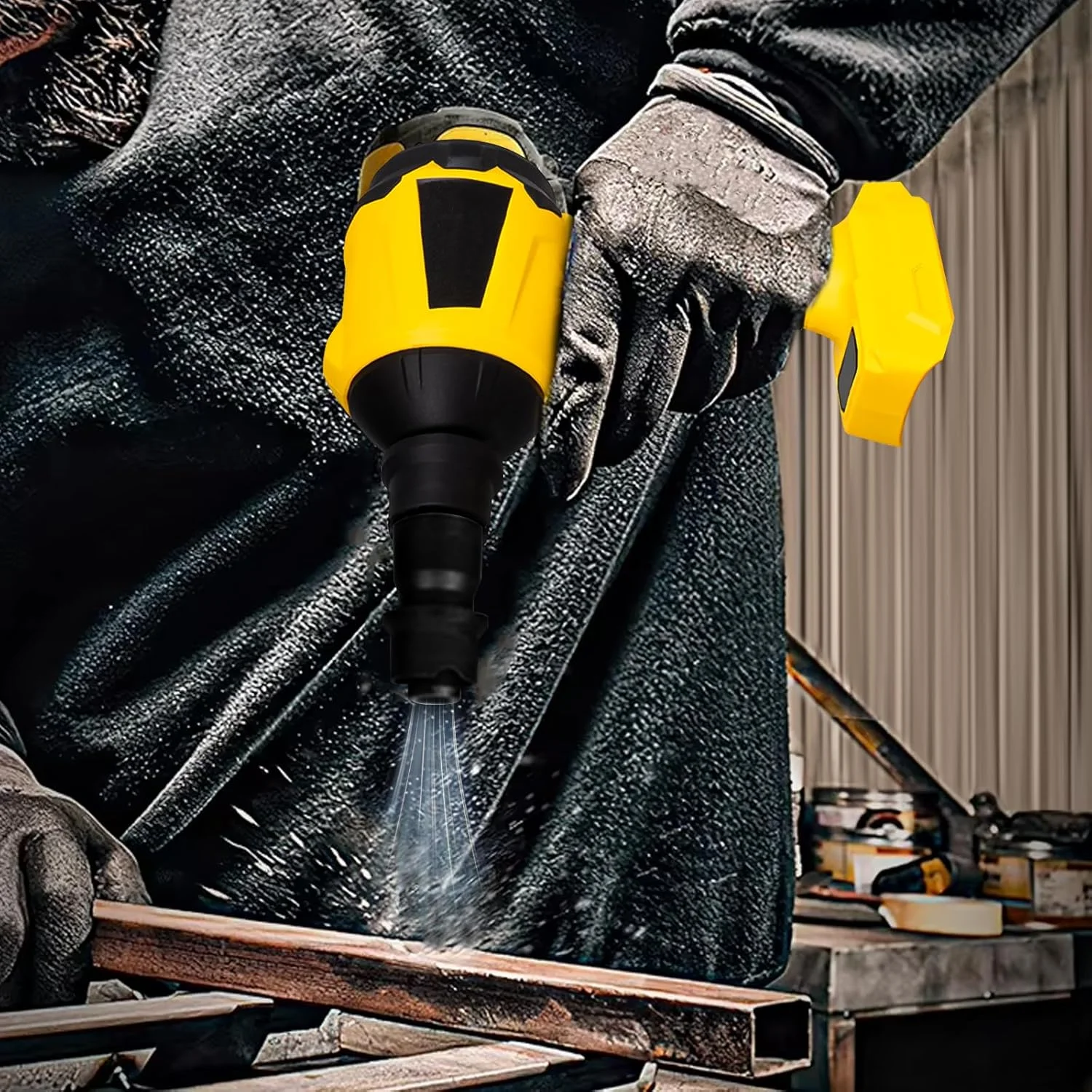دمنده گرد و غبار بی سیم Gotrain برای باتری 18 ولت / 20 ولت Dewalt، دمنده هوای فشرده 1000 وات 0-40000 دور در دقیقه، دمنده دستی، دمنده خاک اره، دمنده خشک جت، دمنده هوا برای خودرو و خانه (بدون باتری)