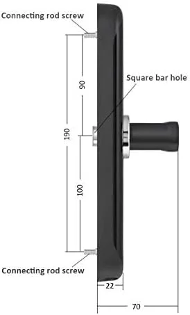 قفل درب بیومتریک هوشمند وای فای MICE، ورود بدون کلید با اثر انگشت، رمز عبور موقت، RFID، برنامه بی سیم، کلید مکانیکی، صفحه کلید لمسی، قفل دیجیتال (دست چپ مشکی)