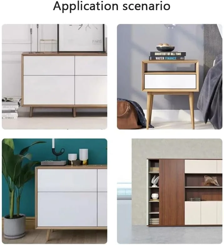 قفل هوشمند RFID روبیک برای کشوها و کابینت ها (درب دوتایی)، کیت قفل ورودی بدون کلید مخفی با 2 کارت و 2 تگ