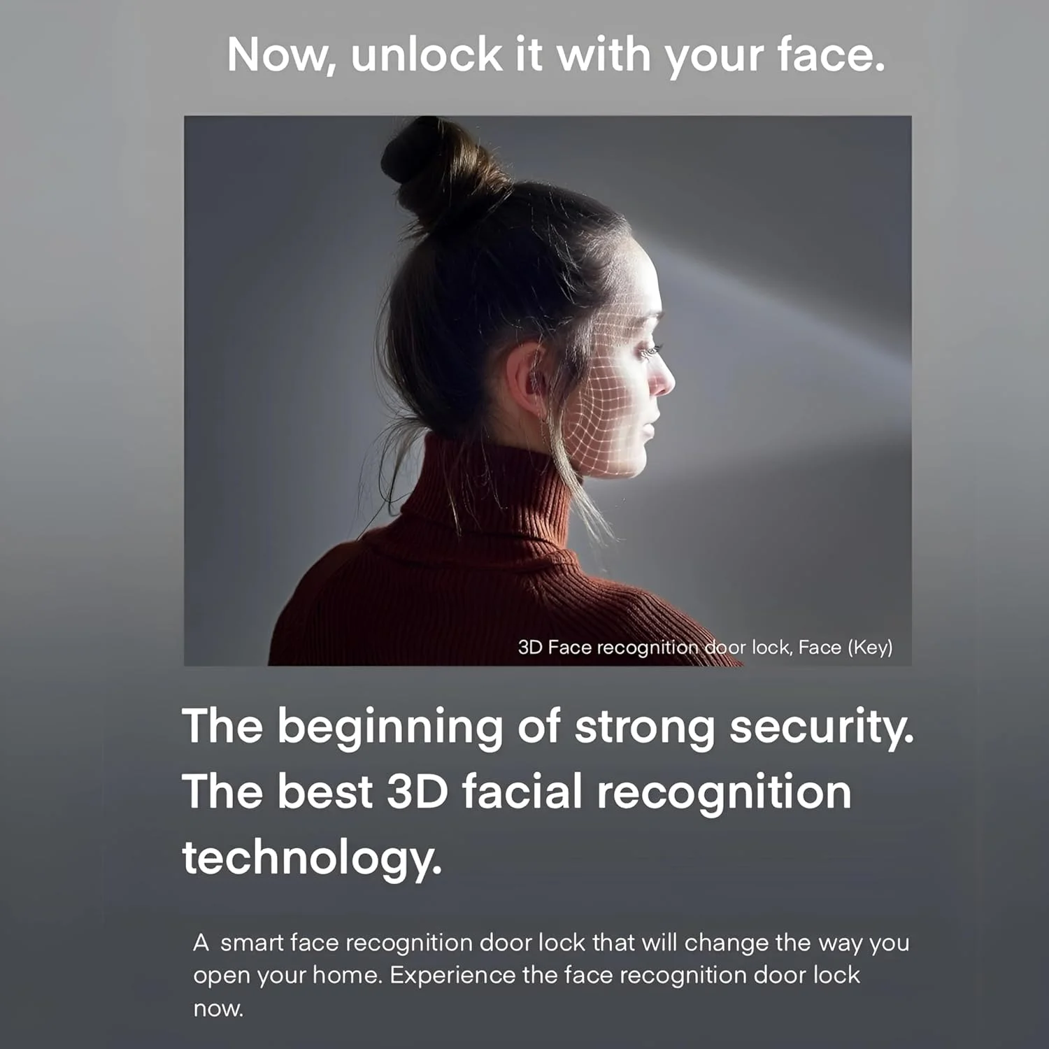 قفل درب هوشمند پریمیوم Solity GP-6000BAK – تشخیص چهره، اثر انگشت، کد پین، کارت RFID و دسترسی از طریق اپلیکیشن موبایل، اپلیکیشن هوشمند Solity، ساخت کره