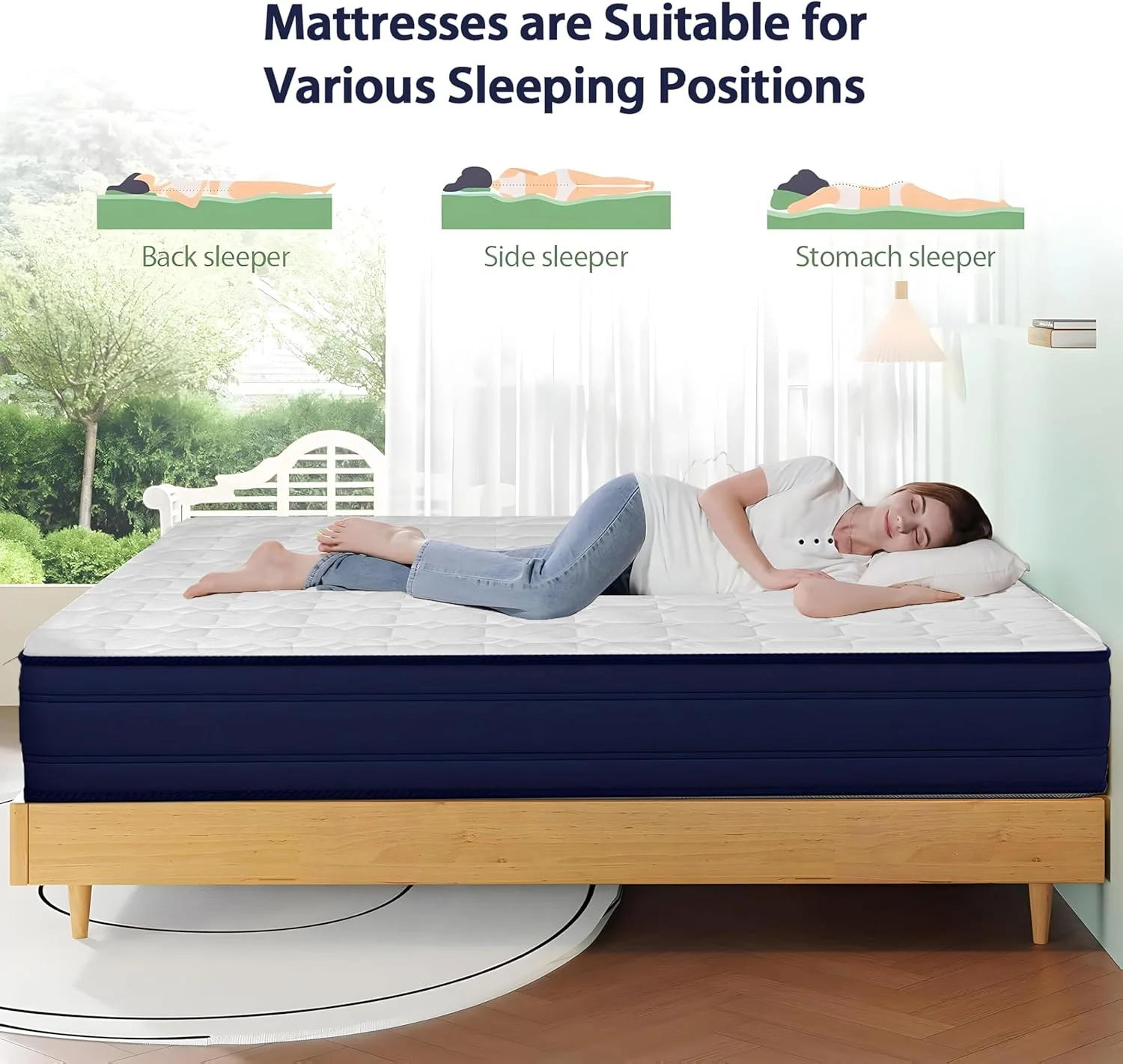 تشک طبی سایز کوئین Trivex، ضخامت 25 سانتی متر، پشتیبانی قوی، ترویج هم ترازی سالم ستون فقرات، تضمین خواب عمیق و با طراوت، کاهش استرس شانه و گردن (160 x 200 x 25)