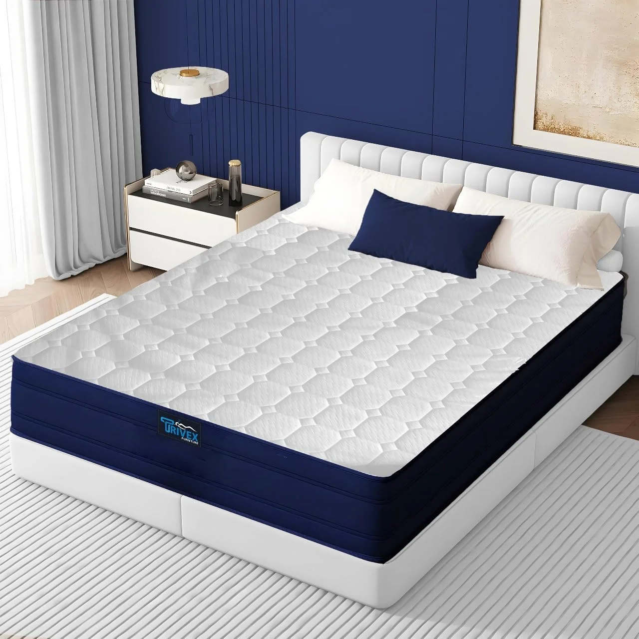 تشک طبی سایز کوئین Trivex، ضخامت 25 سانتی متر، پشتیبانی قوی، ترویج هم ترازی سالم ستون فقرات، تضمین خواب عمیق و با طراوت، کاهش استرس شانه و گردن (160 x 200 x 25)