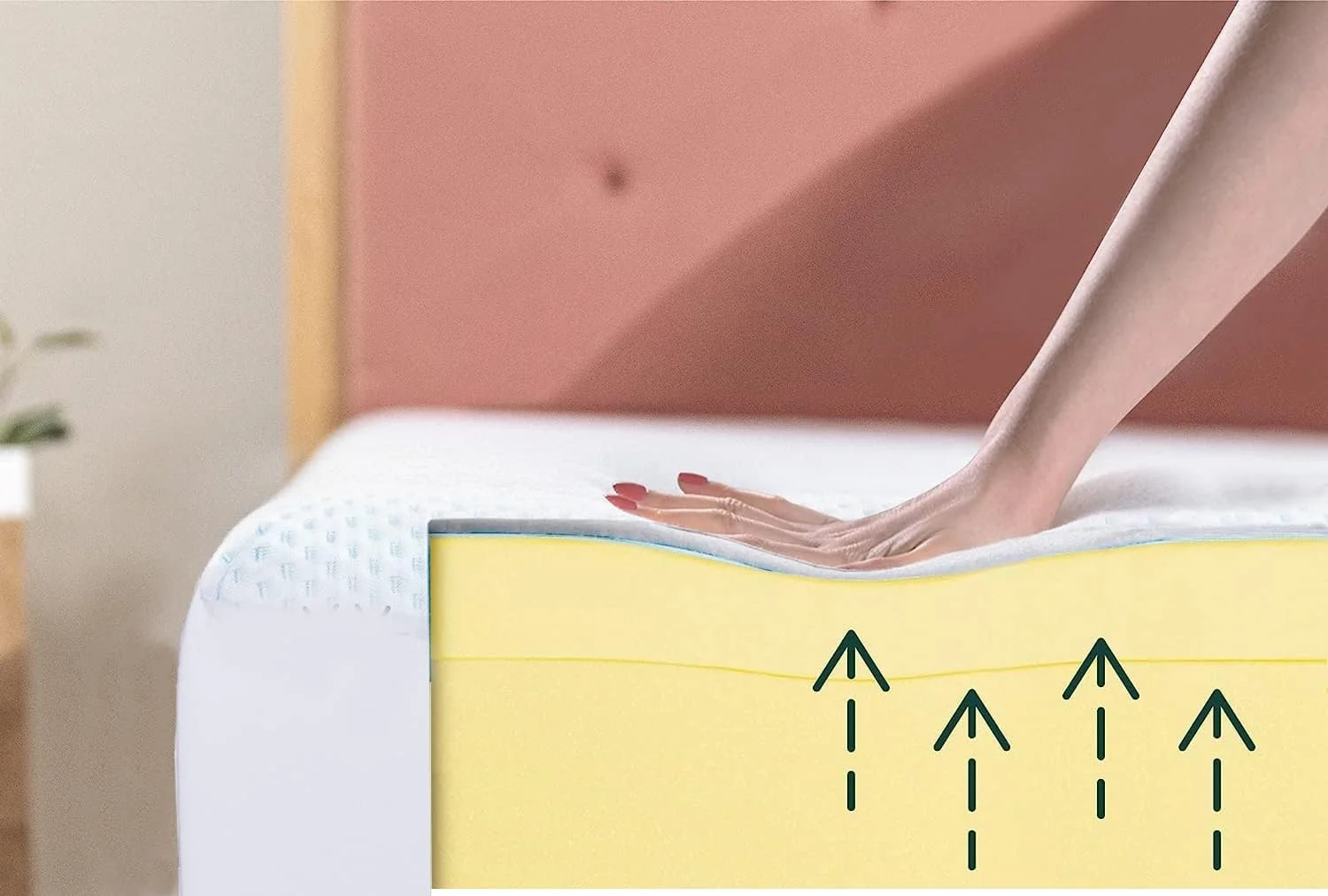 تشک مموری فوم سایز کوئین Mahmayi 150x200 برای خواب خنک و کاهش فشار، تشک تخت سایز کوئین برای اتاق نشیمن و اتاق خواب - سفید تشک مموری فوم سایز کوئین Mahmayi 150x200 برای خواب خنک و کاهش فشار، تشک تخت سایز کوئین برای اتاق نشیمن و اتاق خواب - سفید