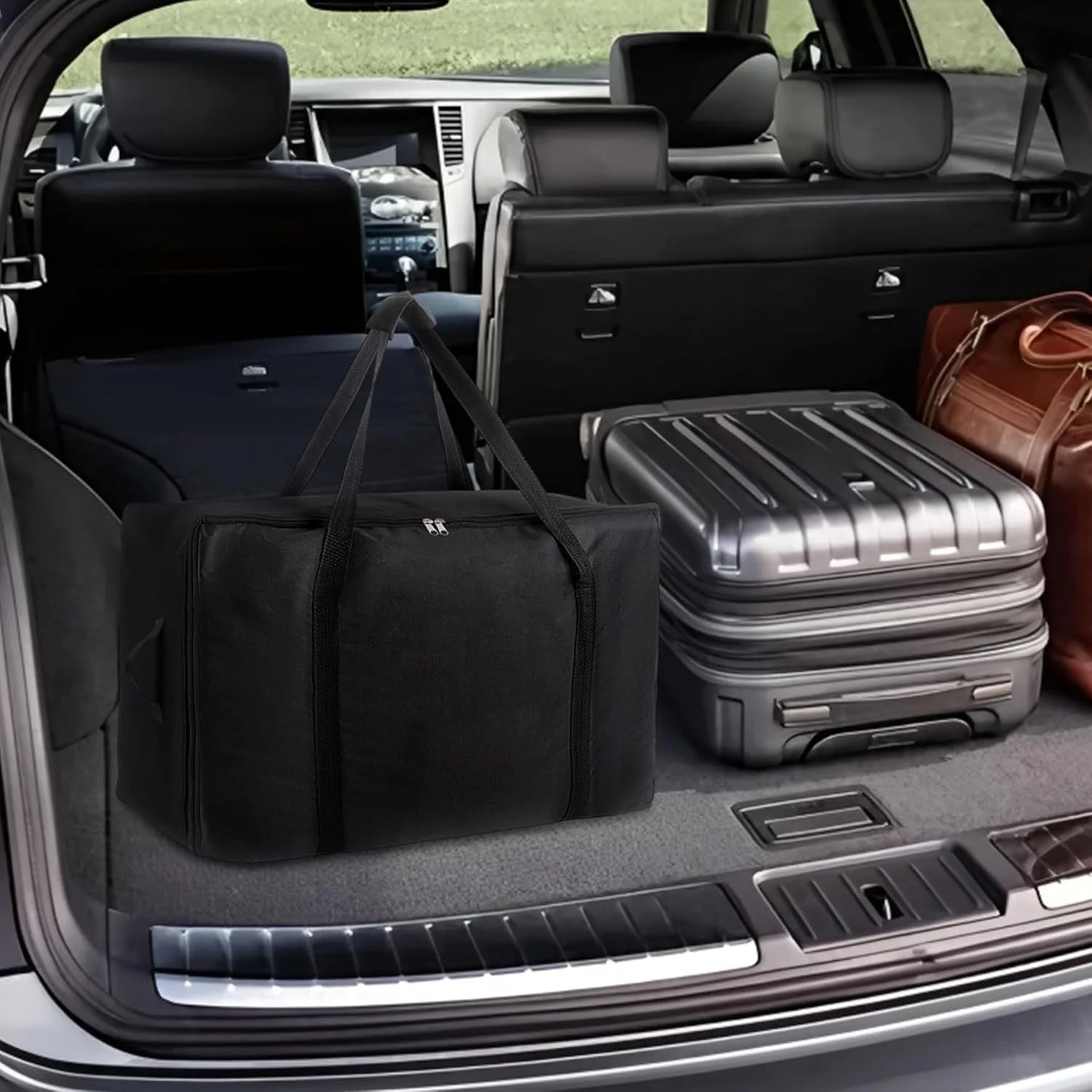 کیف نگهداری تشک تاشو Klmnop، کیف حمل سنگین وزن آکسفورد 600D قابل حمل با زیپ و دسته برای تخت مهمان سه تاشو (مناسب تشک های دوقلو 6 اینچی و دوقلو ایکس لارج، مشکی) کیف نگهداری تشک تاشو Klmnop، کیف حمل سنگین وزن آکسفورد 600D قابل حمل با زیپ و دسته برای تخت مهمان سه تاشو (مناسب تشک های دوقلو 6 اینچی و دوقلو ایکس لارج، مشکی)