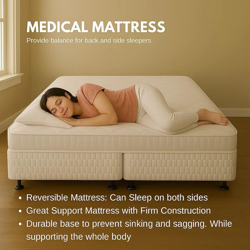 تشک طبی ارتوپدیک KUSTOMDECO فوم با سفتی متوسط - پشتیبانی طبی | کاهش فشار | جداسازی حرکت، سایز یک نفره ایکس لارج - 90 x 200 سانتی متر با ضخامت 12 سانتی متر تشک طبی ارتوپدیک KUSTOMDECO فوم با سفتی متوسط - پشتیبانی طبی | کاهش فشار | جداسازی حرکت، سایز یک نفره ایکس لارج - 90 x 200 سانتی متر با ضخامت 12 سانتی متر