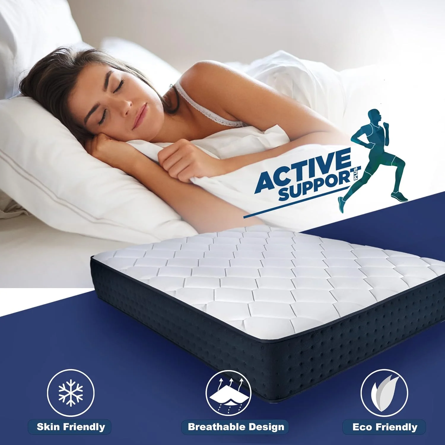 تشک فنر منفصل کینگ کویل اکتیو ساپورت پلاس سایز 200x200x32 سانتی متر، تشک سوپر کینگ مدیوم | بسته بندی جعبه ای تشک فنر منفصل کینگ کویل اکتیو ساپورت پلاس سایز 200x200x32 سانتی متر، تشک سوپر کینگ مدیوم | بسته بندی جعبه ای